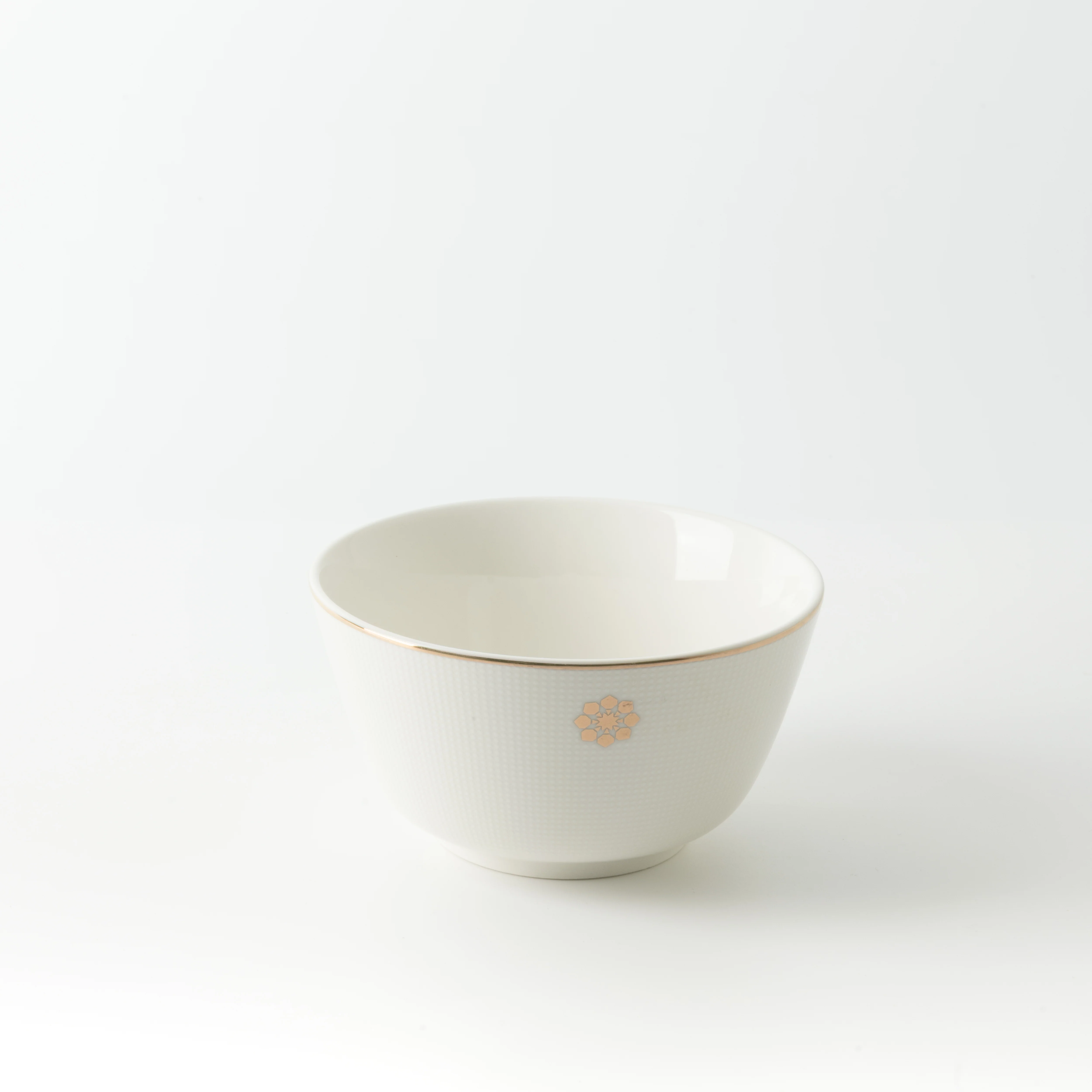 Mirral - Dinner Set (18-Pc) - White & Gold - Image 9
