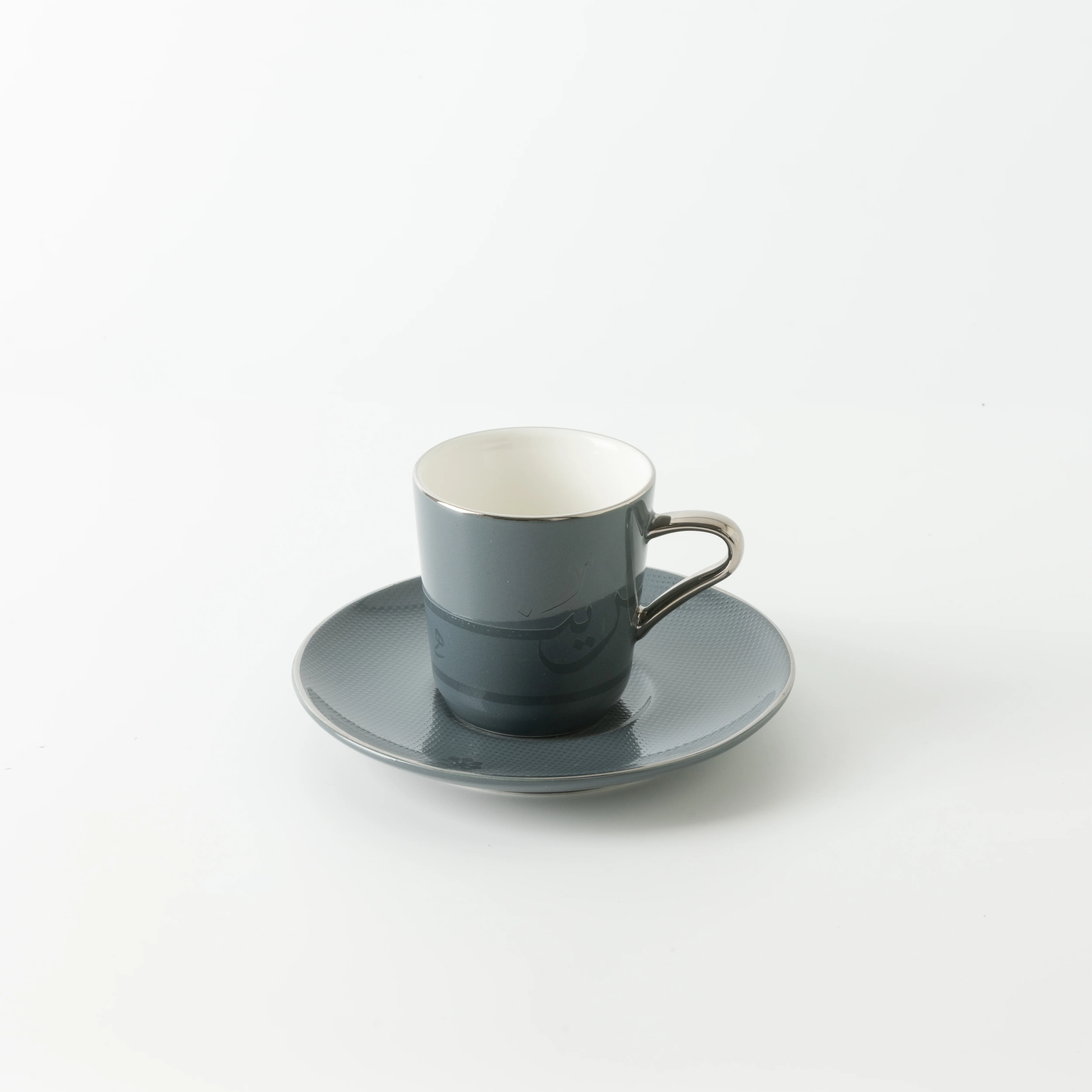 Mirral - Espresso/Turkish Coffee Set (12-Pc) - Dark Blue & Silver - Image 9