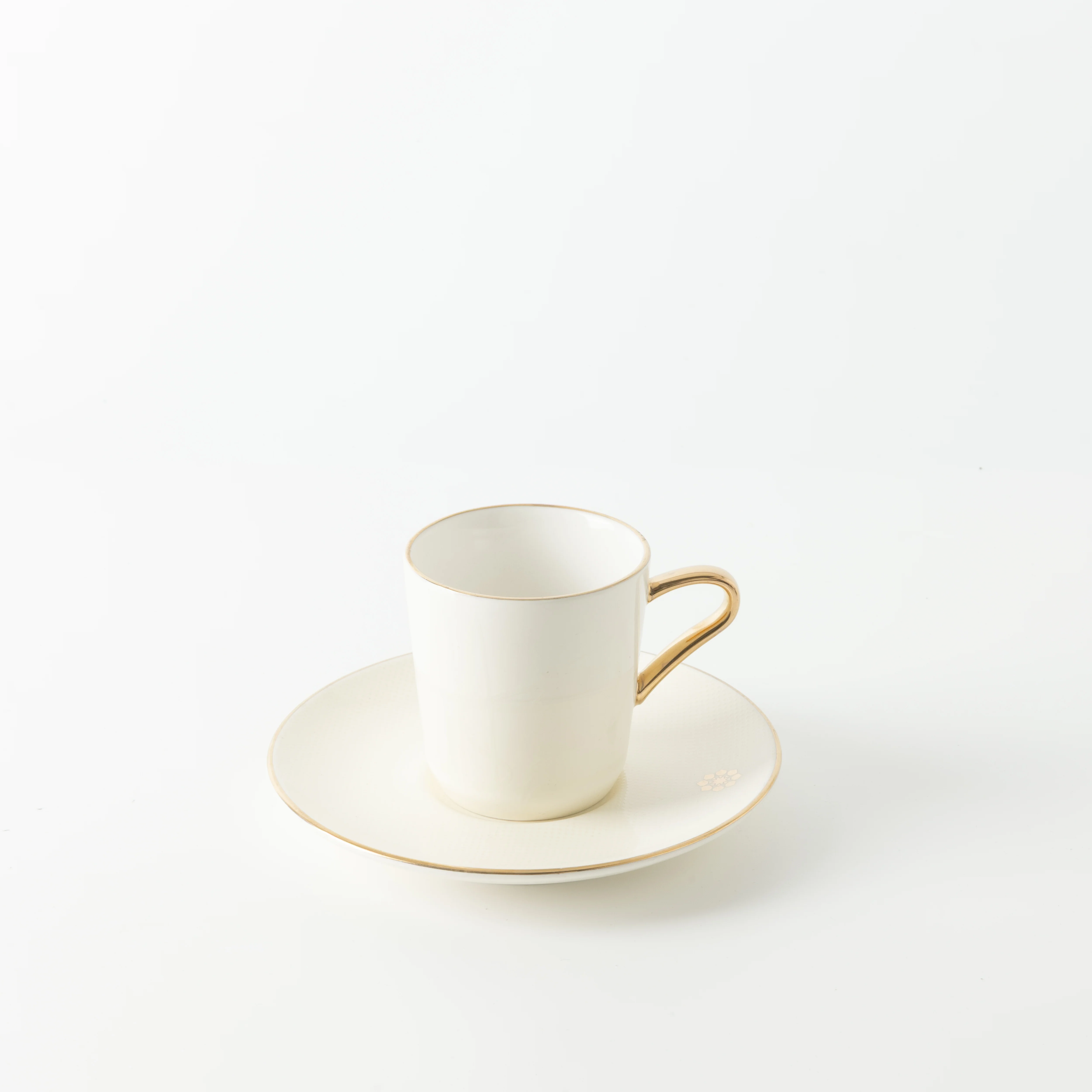 Mirral - Espresso/Turkish Coffee Set (12-Pc) - White & Gold - Image 10