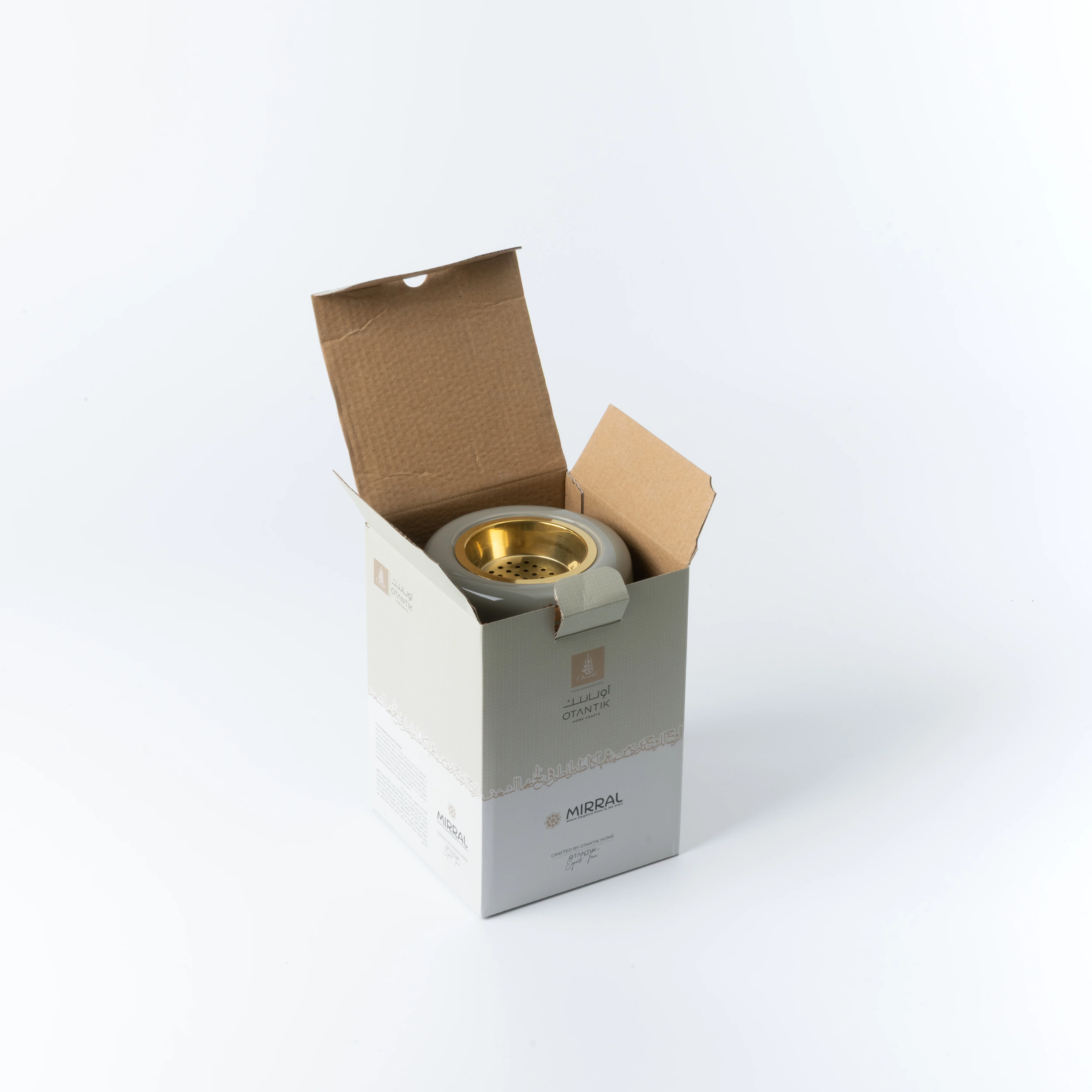 Mirral - Incense Burner - Grey & Gold - Image 5