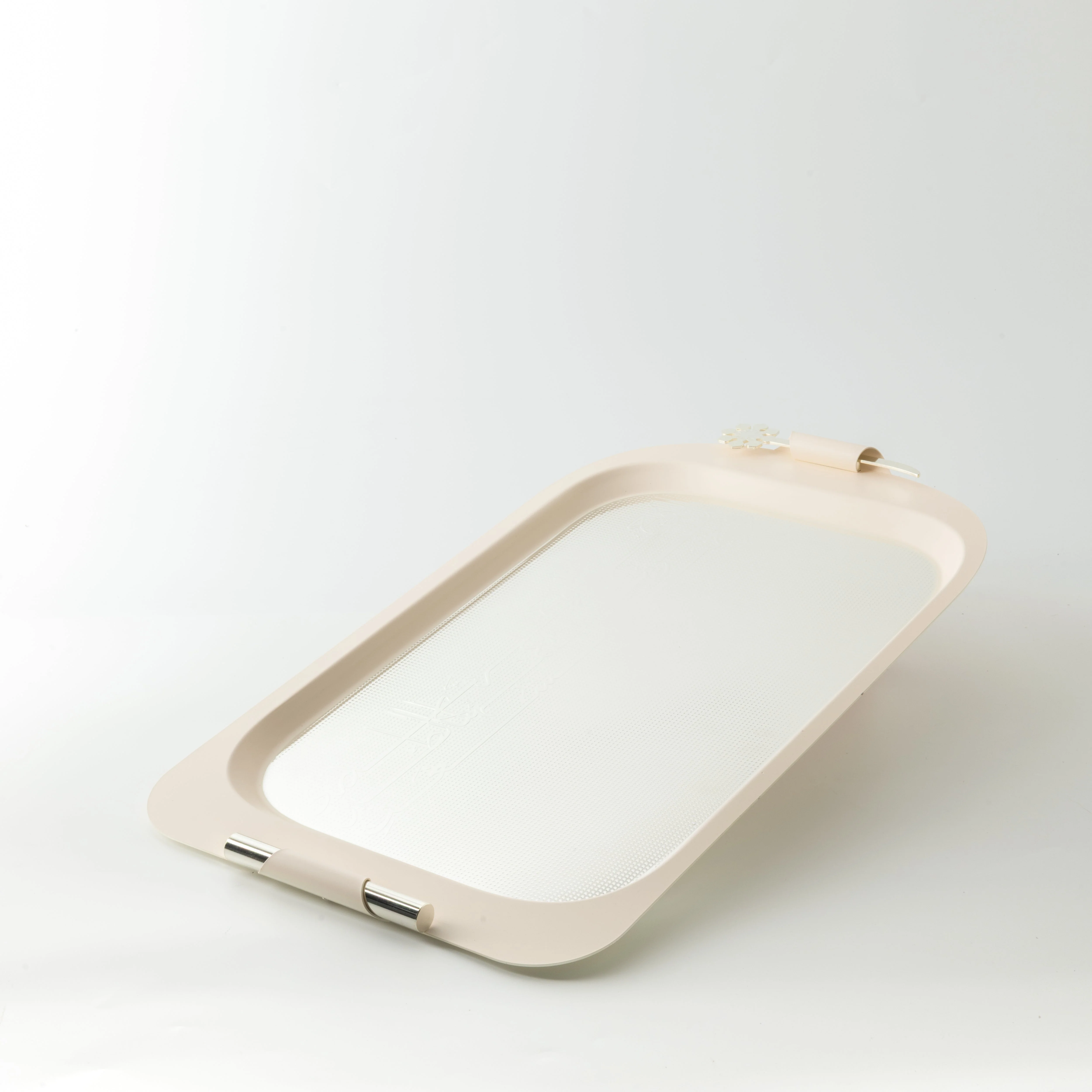 Mirral - Serving Tray - White & Silver - Image 3