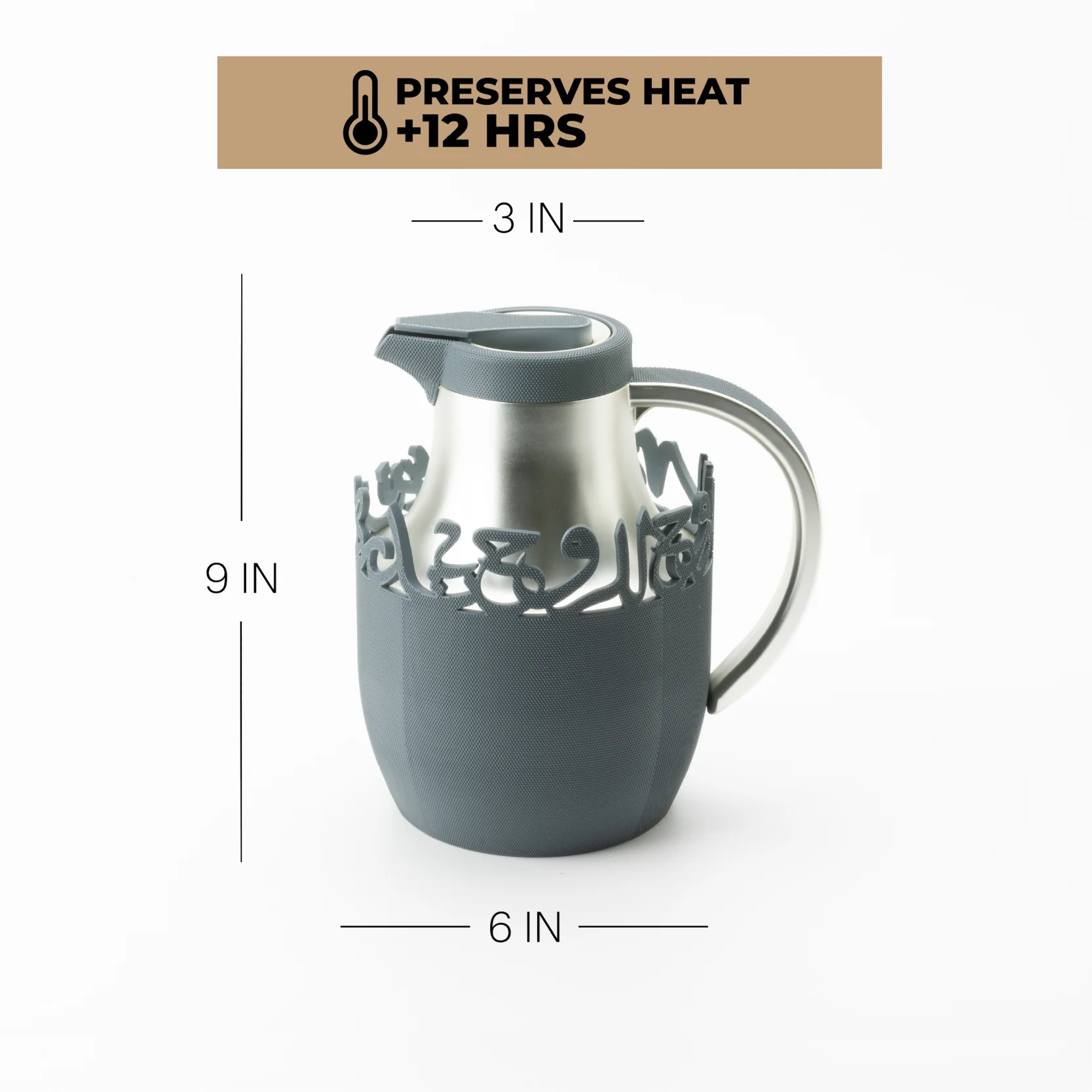 Mirral - Vacuum Flask / Thermos - Dark Blue & Silver - Image 6