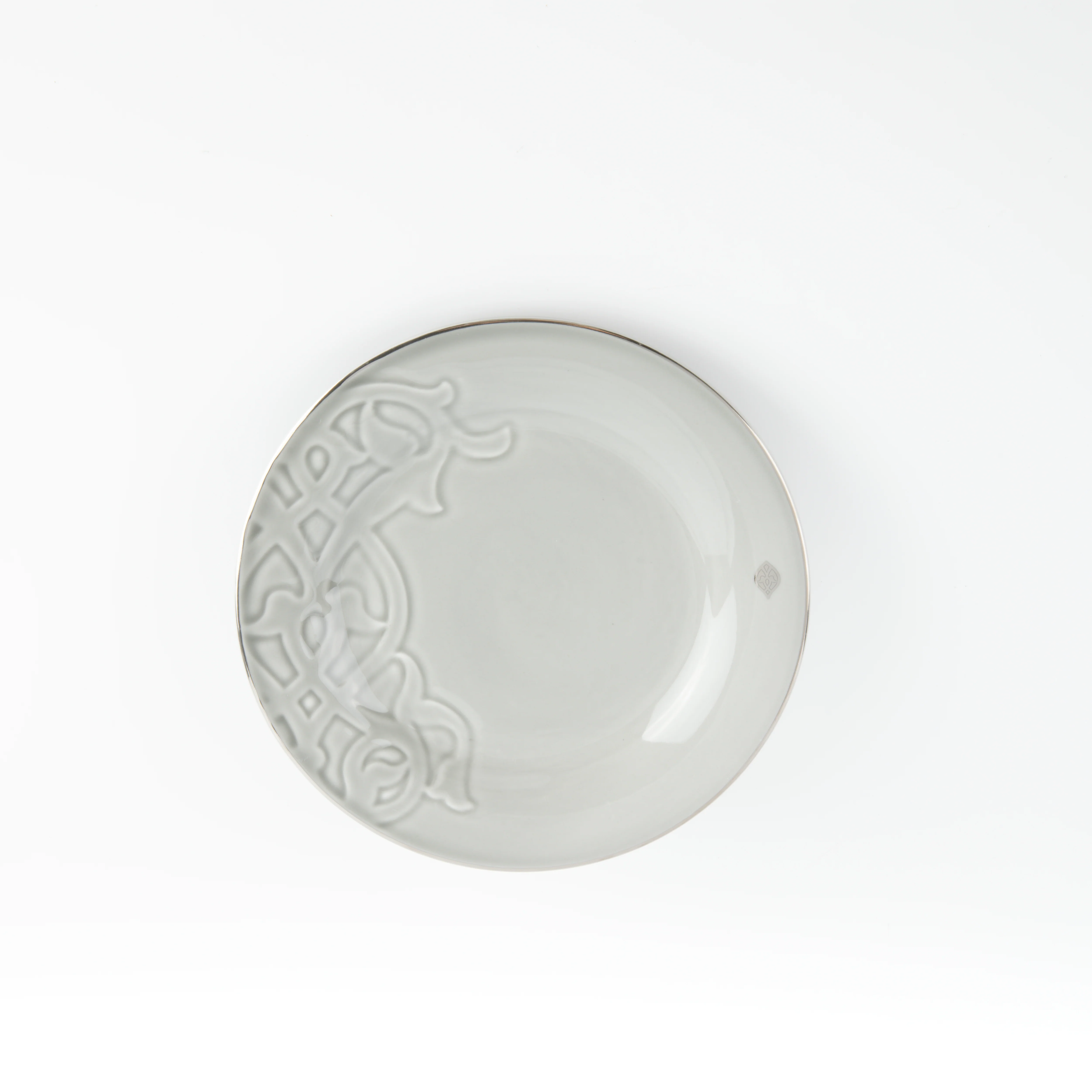 Naqsh - Dinner Set (18-Pc) - Grey & Silver - Image 2