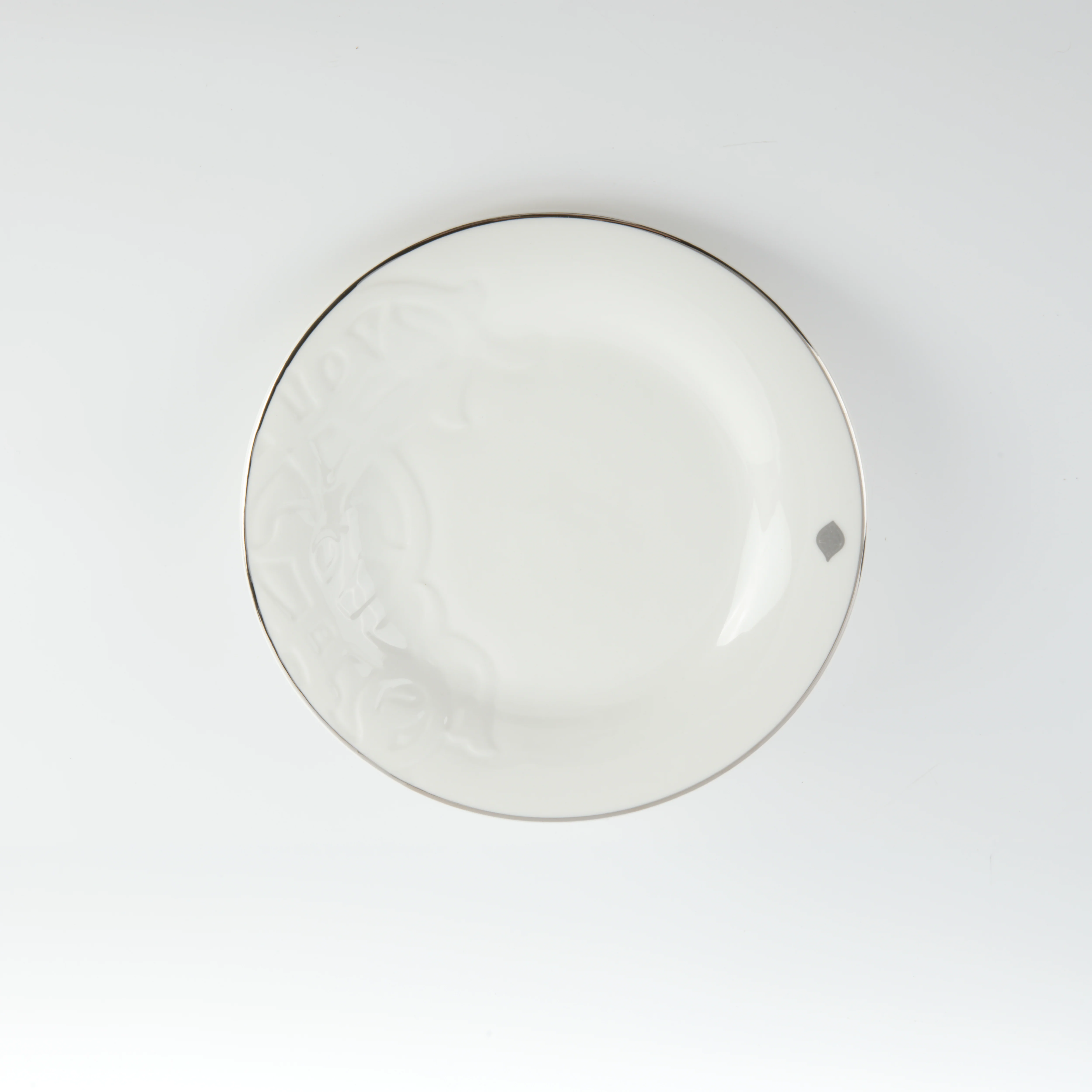 Naqsh - Dinner Set (18-Pc) - White & Silver - Image 6