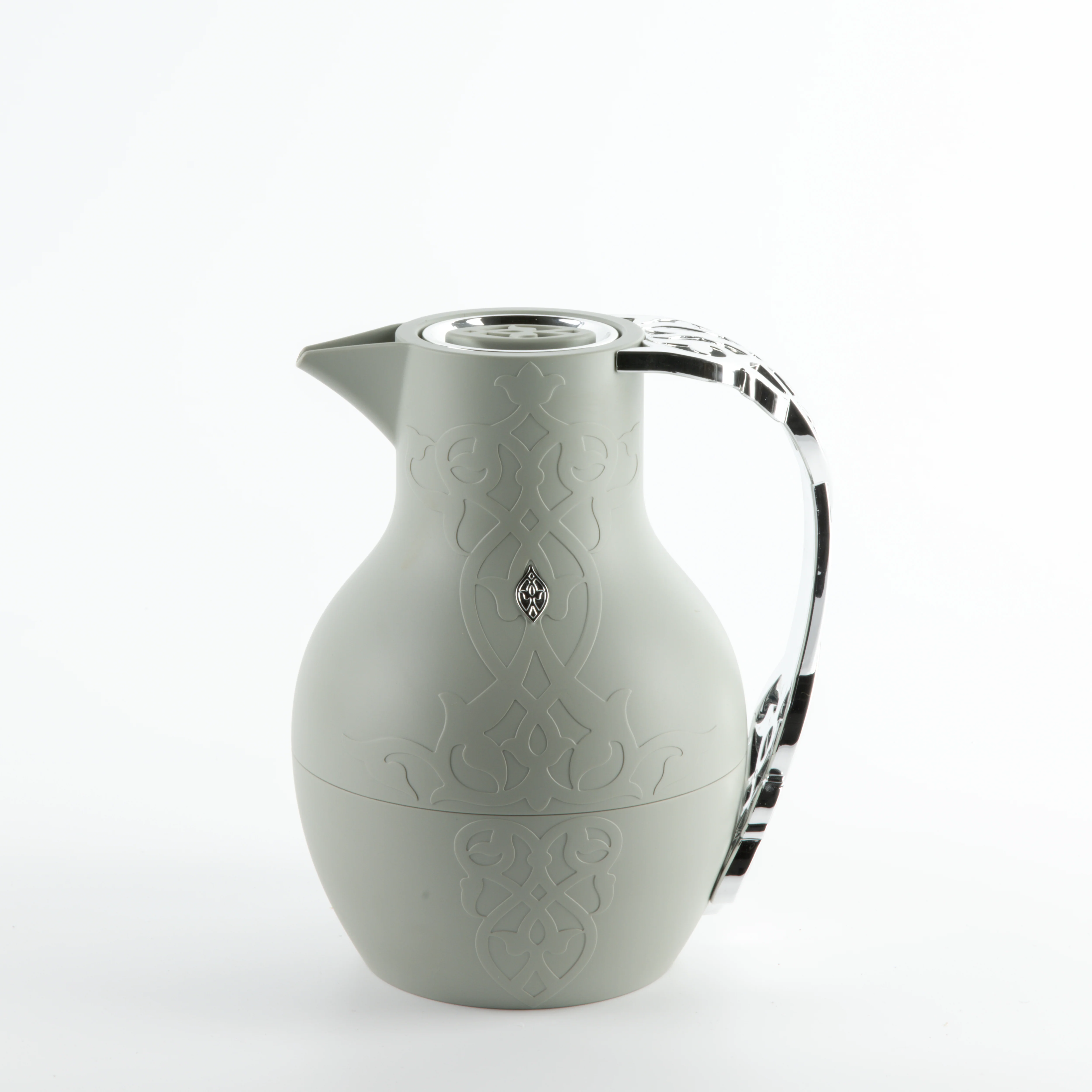 Naqsh - Vacuum Flask / Thermos - Grey & Silver - Image 5