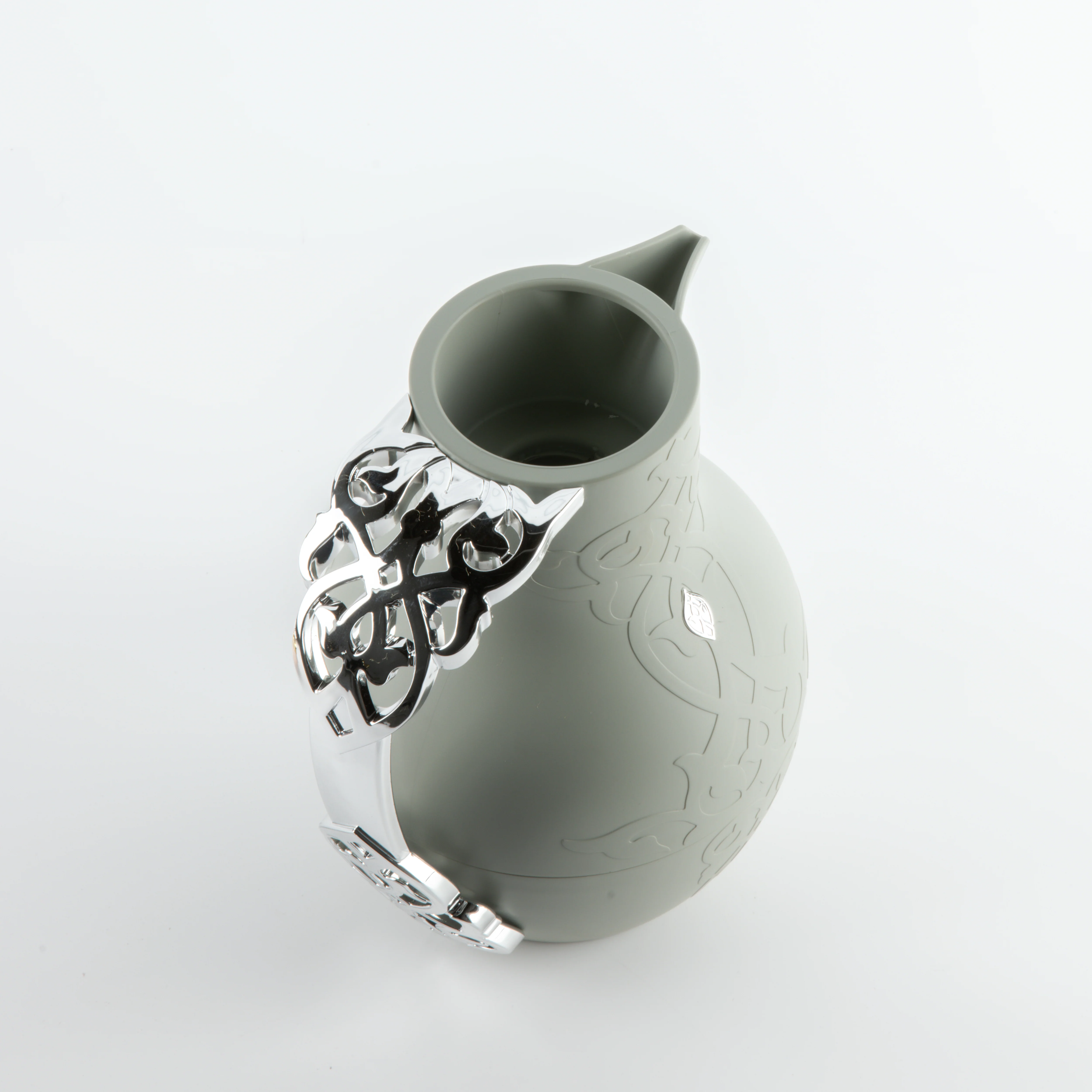 Naqsh - Vacuum Flask / Thermos - Grey & Silver - Image 7