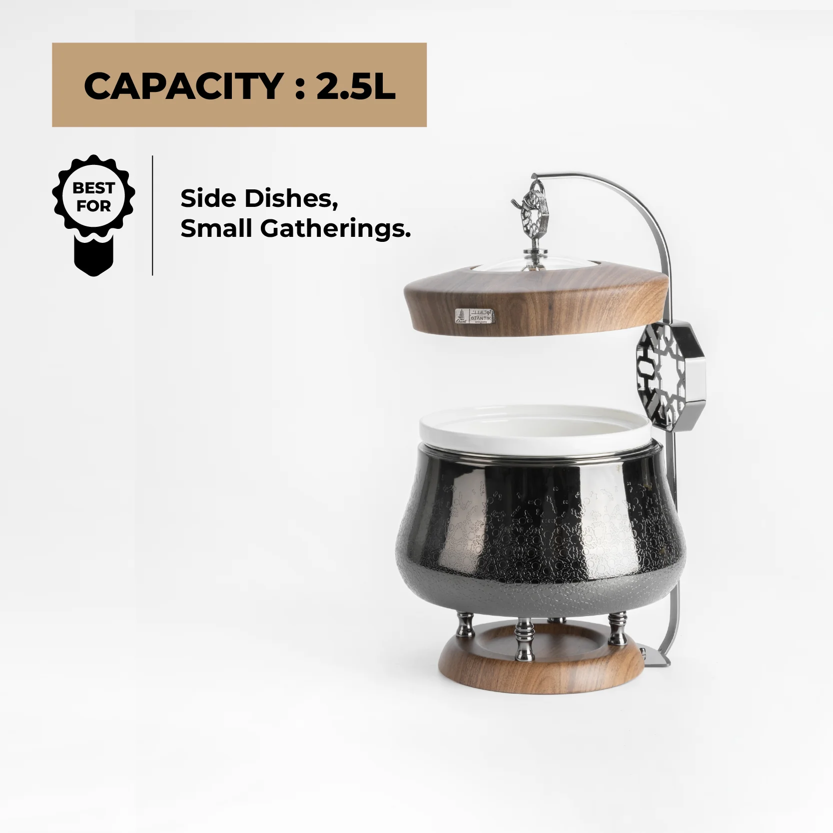 Nourhan -  2.5 Liters Chafer - Black Walnut - Image 5
