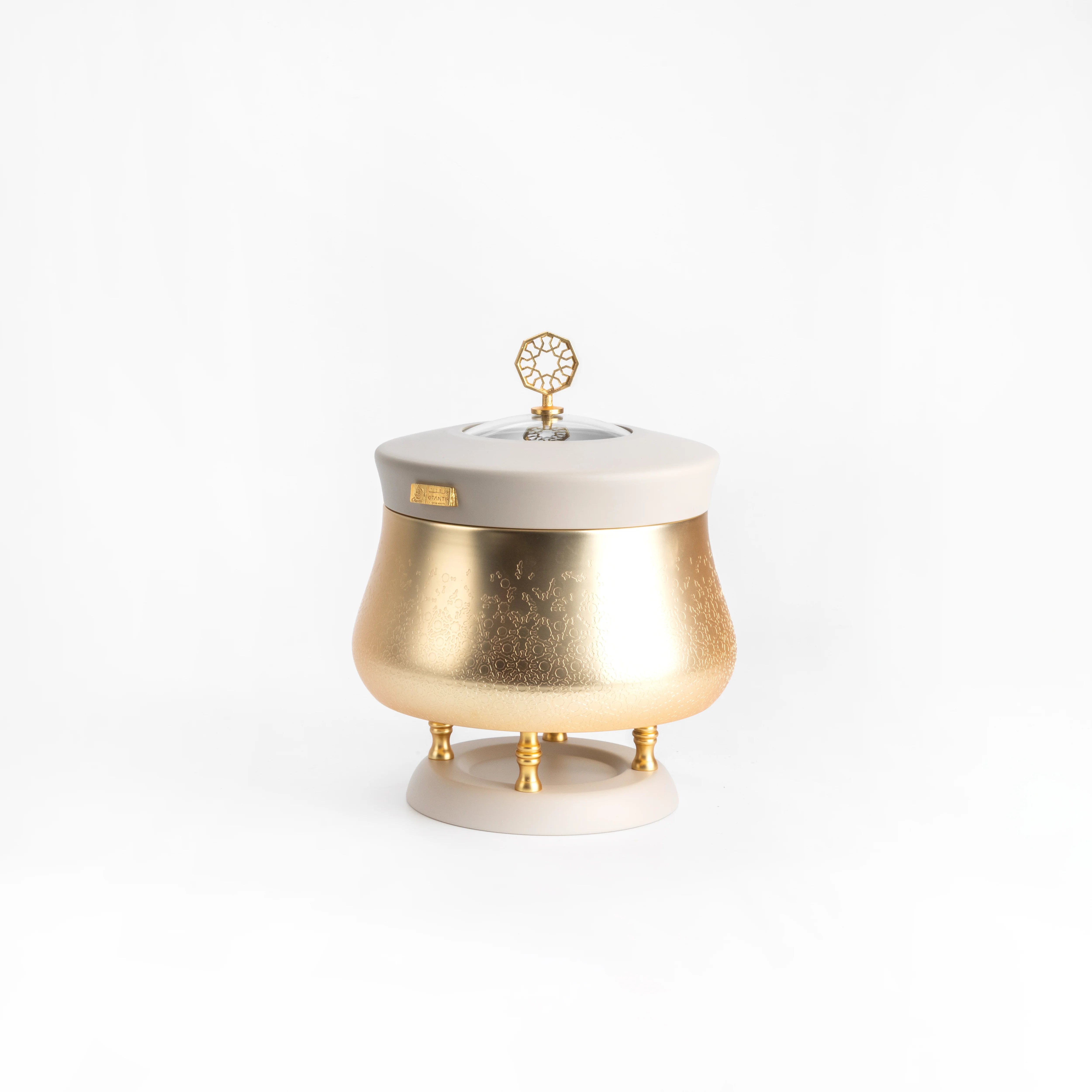 Nourhan -  2.5 Liters Chafer - Gold & Beige - Image 6