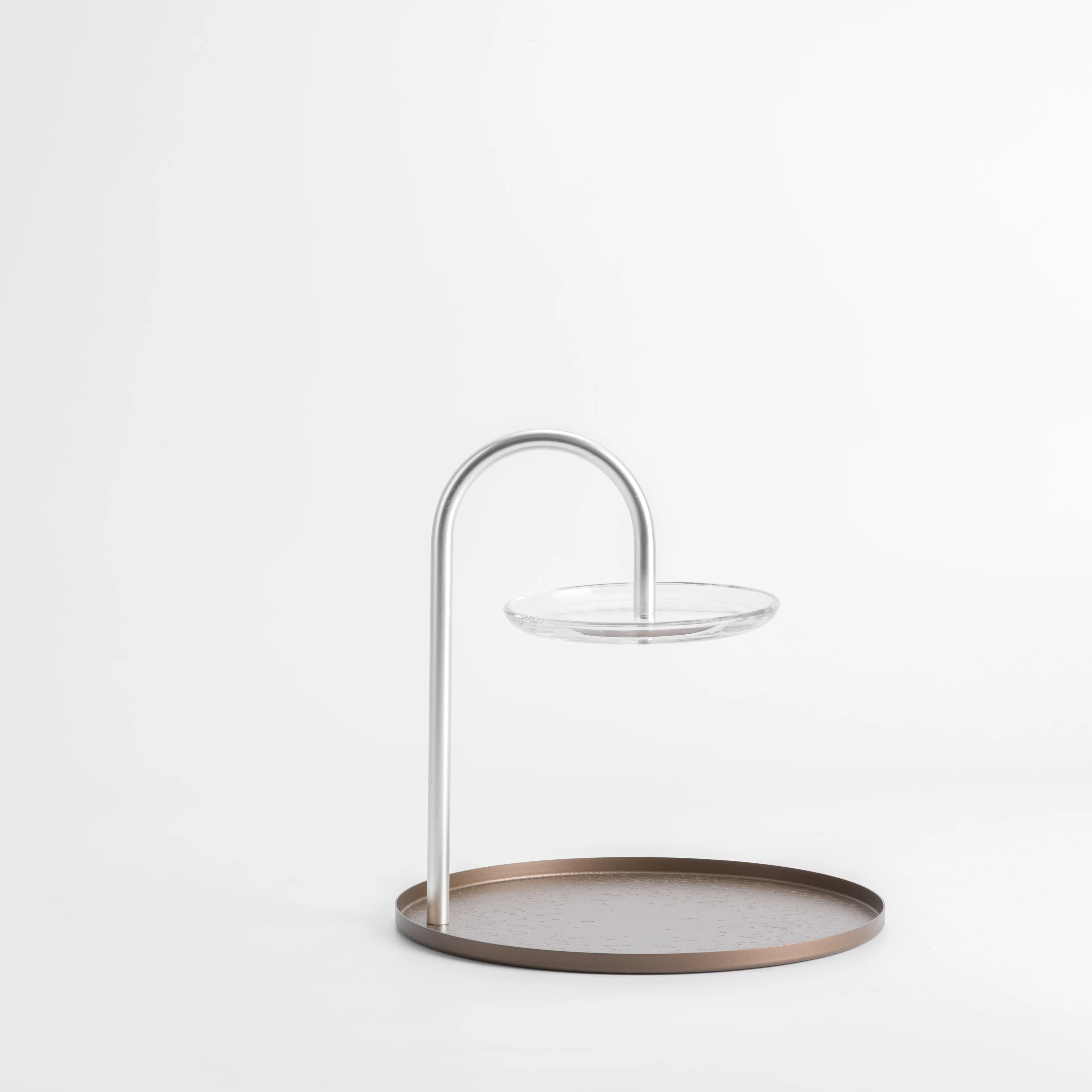 Nourhan - 2 Tier Plate - Bronze & Silver - Image 4