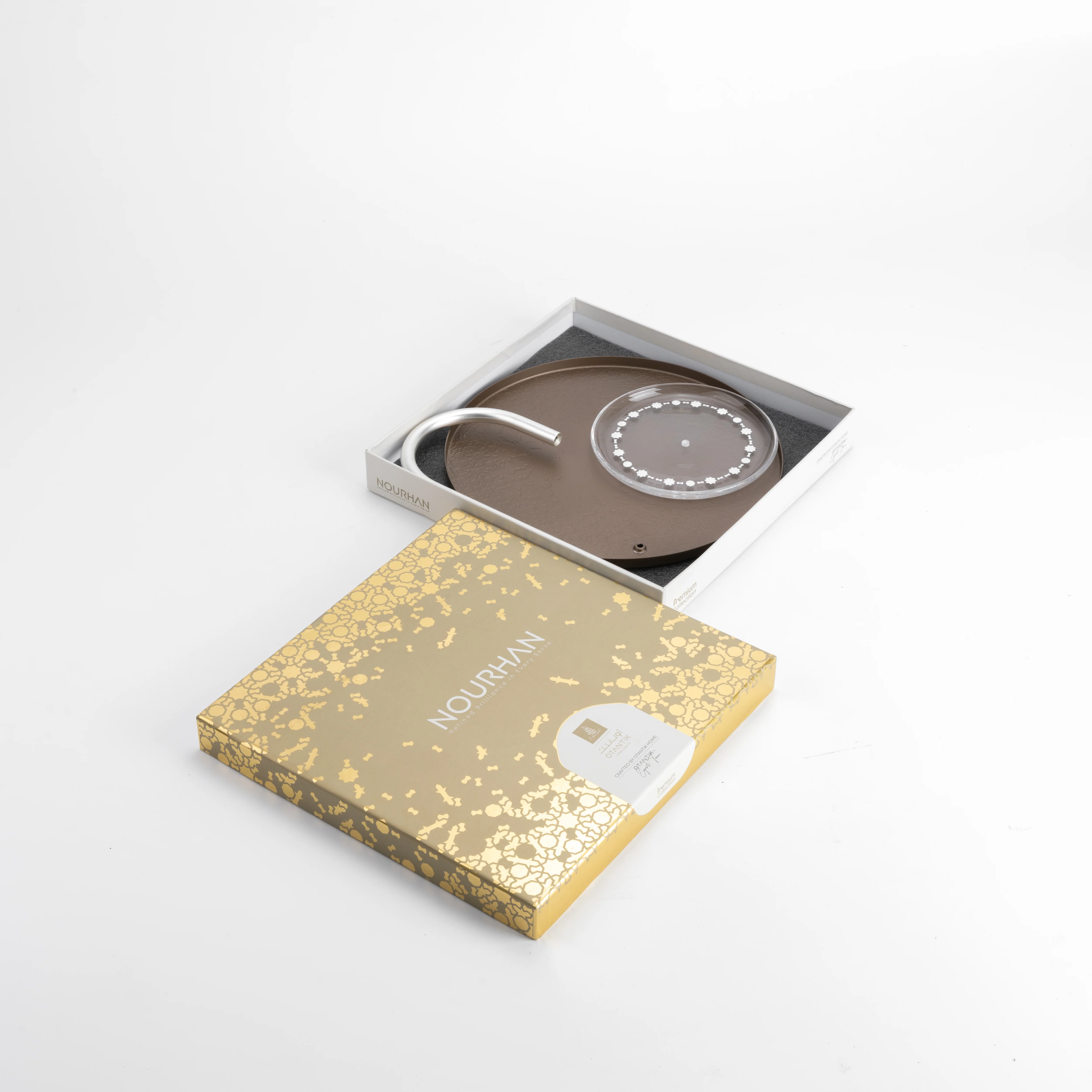 Nourhan - 2 Tier Plate - Bronze & Silver - Image 7