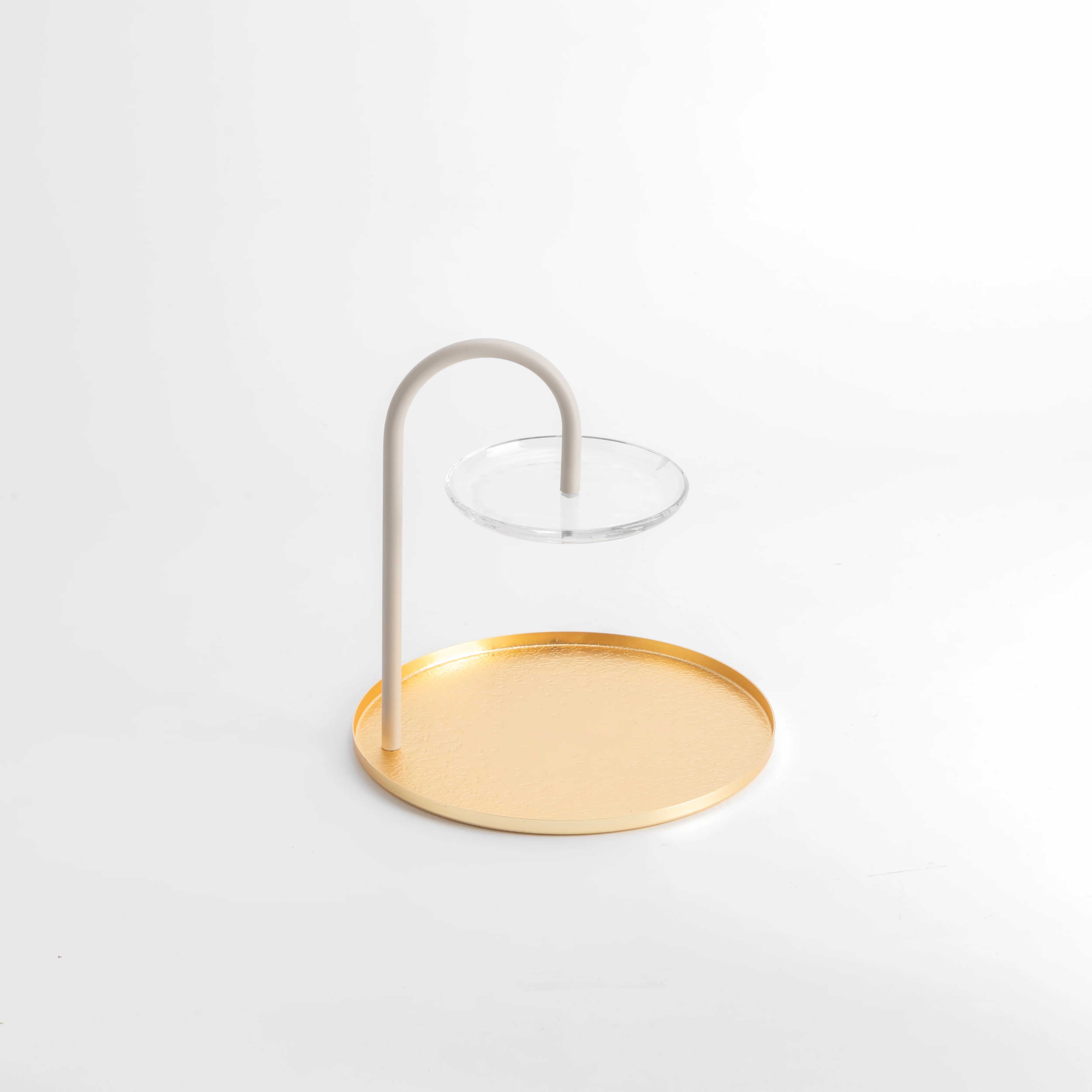 Nourhan - 2 Tier Plate - Gold & Beige - Image 5