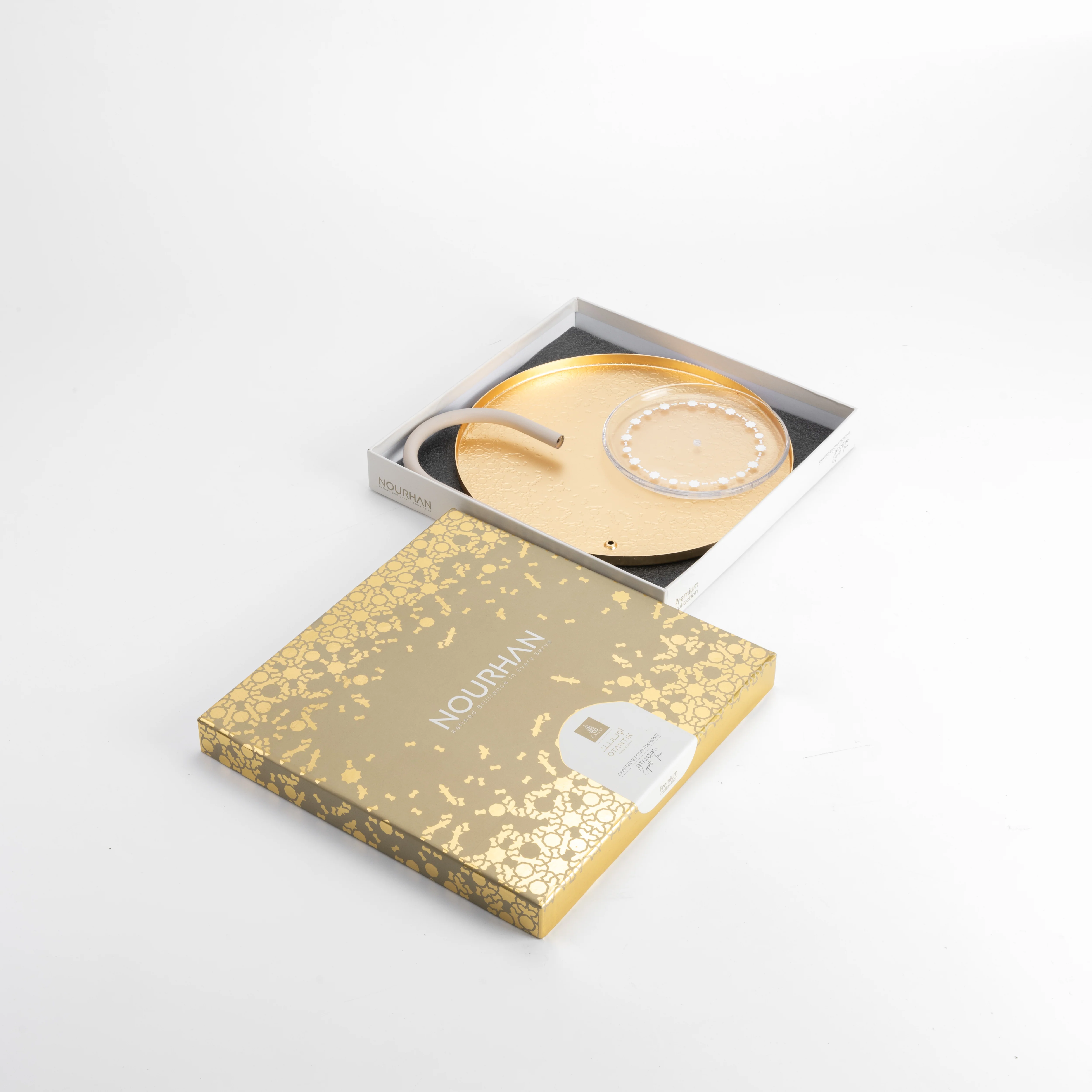 Nourhan - 2 Tier Plate - Gold & Beige - Image 6