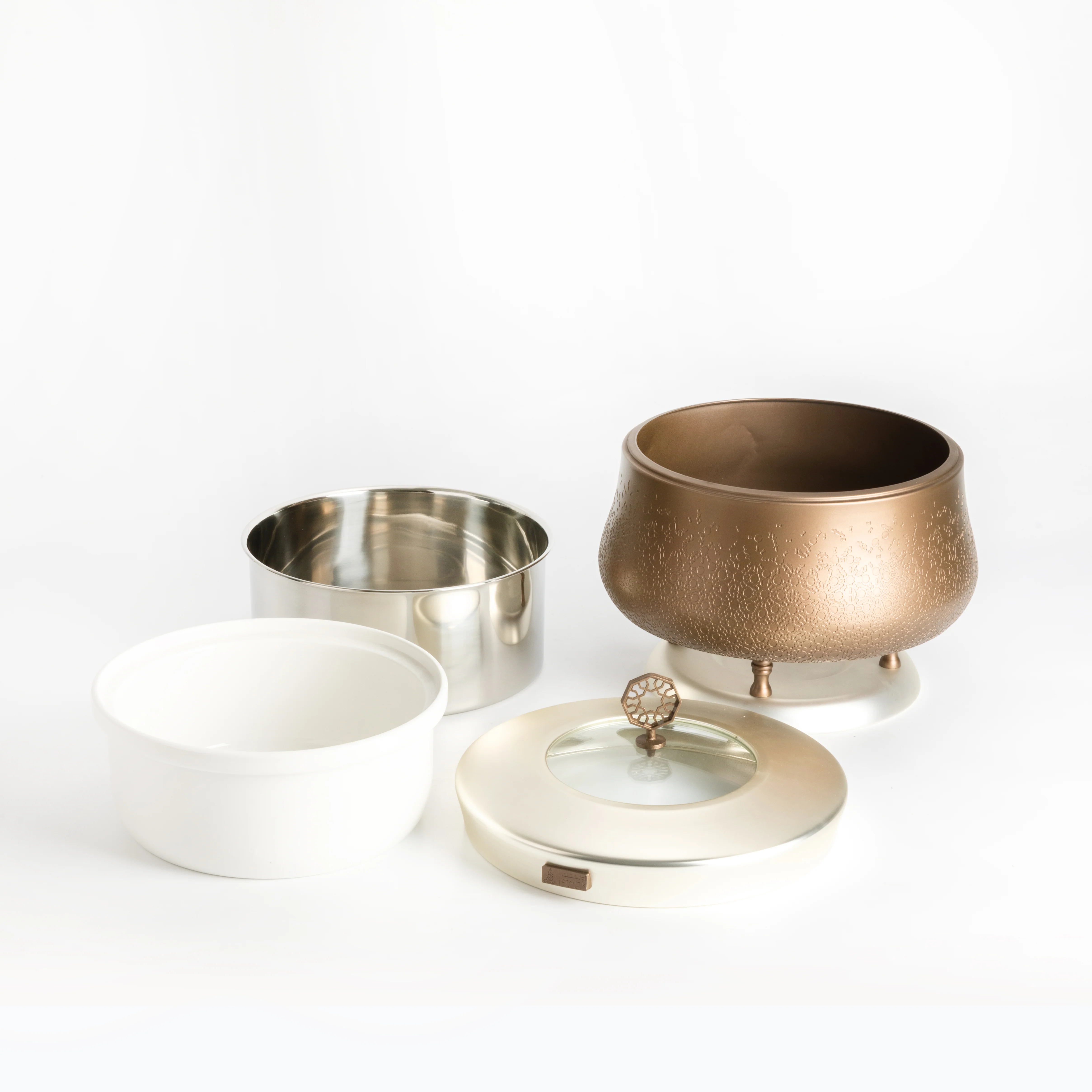 Nourhan -  4 Liters Chafer - Bronze & Silver - Image 6
