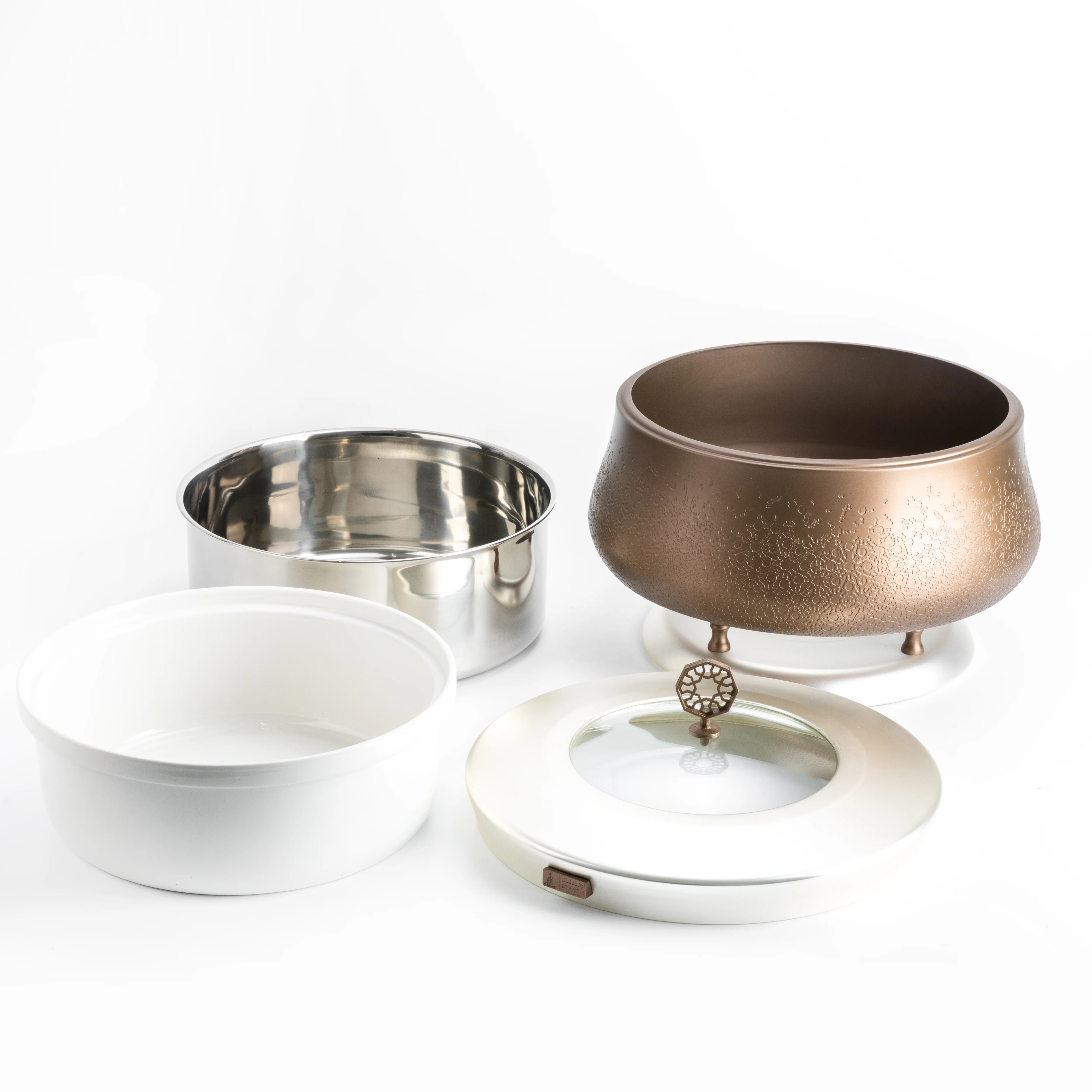 Nourhan -  6 Liters Chafer - Bronze & Silver - Image 3