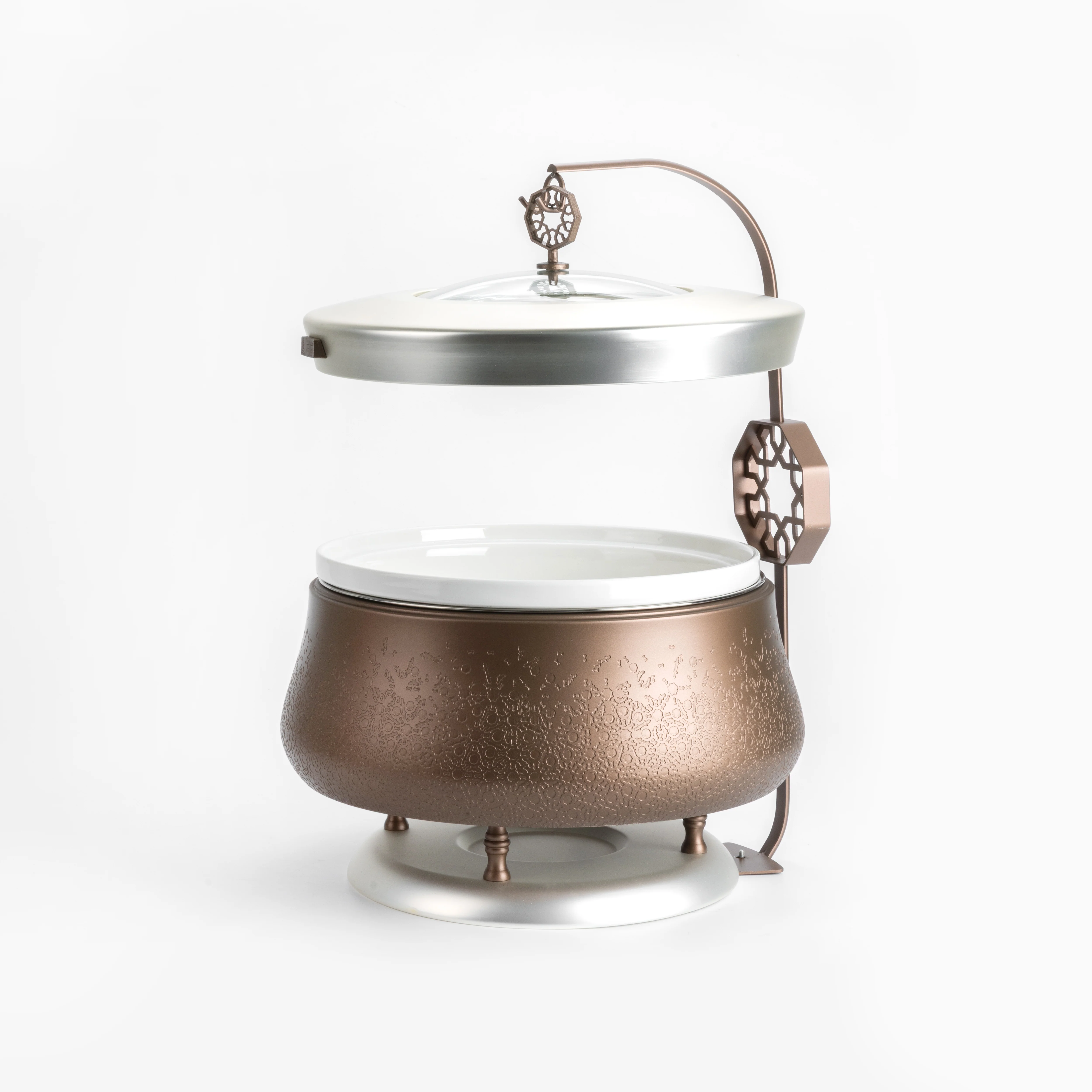 Nourhan -  6 Liters Chafer - Bronze & Silver - Image 5