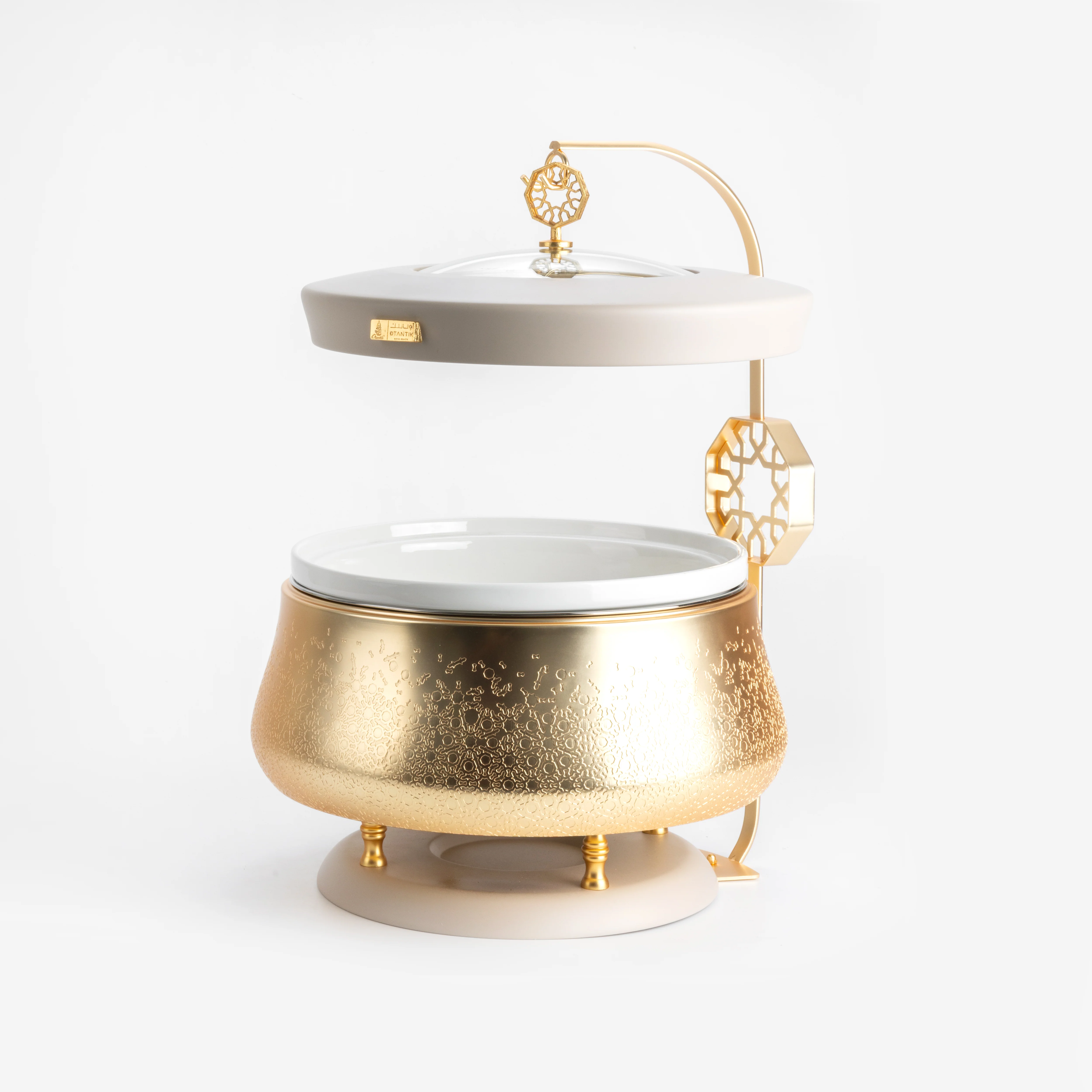 Nourhan -  6 Liters Chafer - Gold & Beige - Image 4