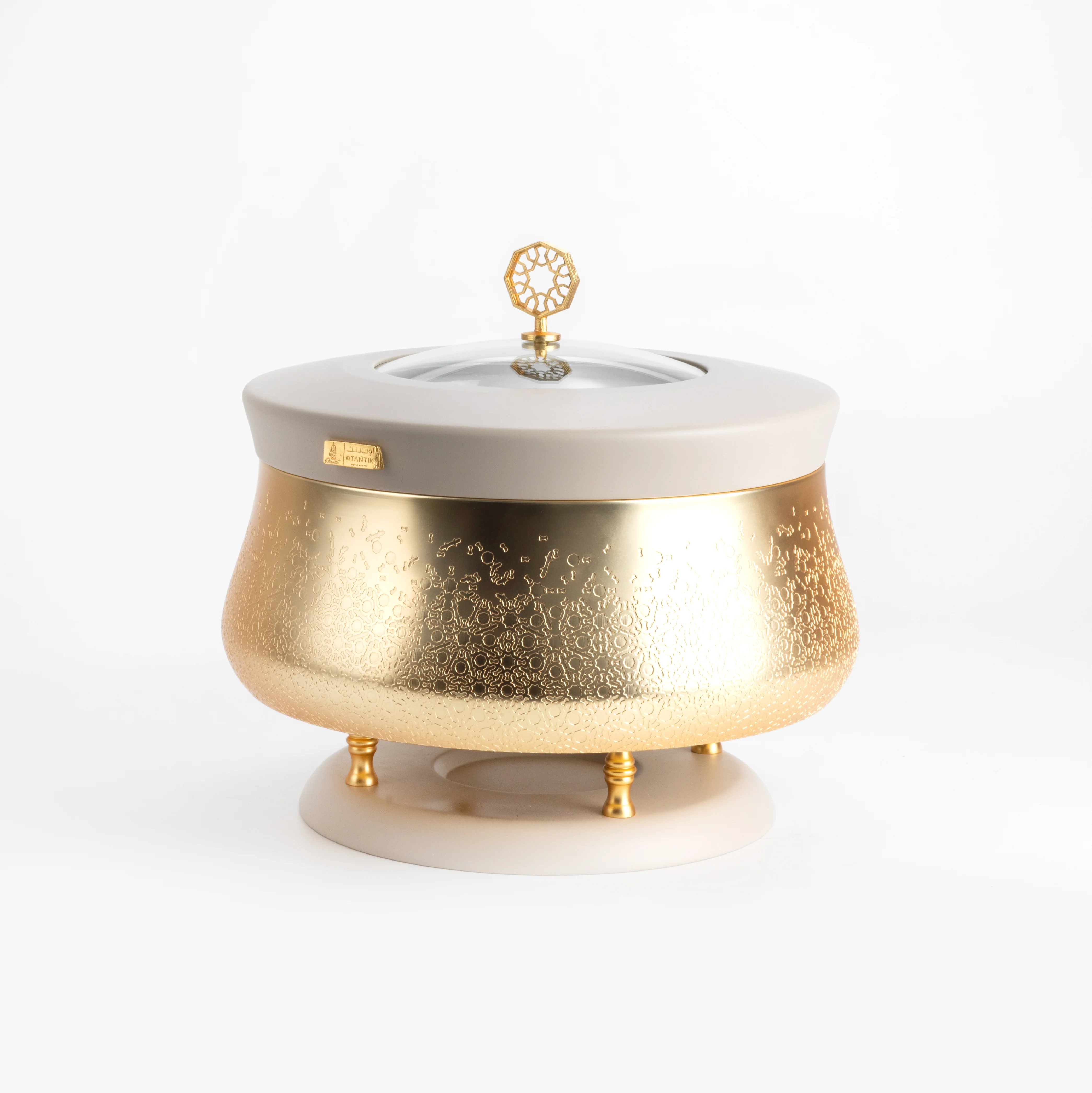Nourhan -  6 Liters Chafer - Gold & Beige - Image 5