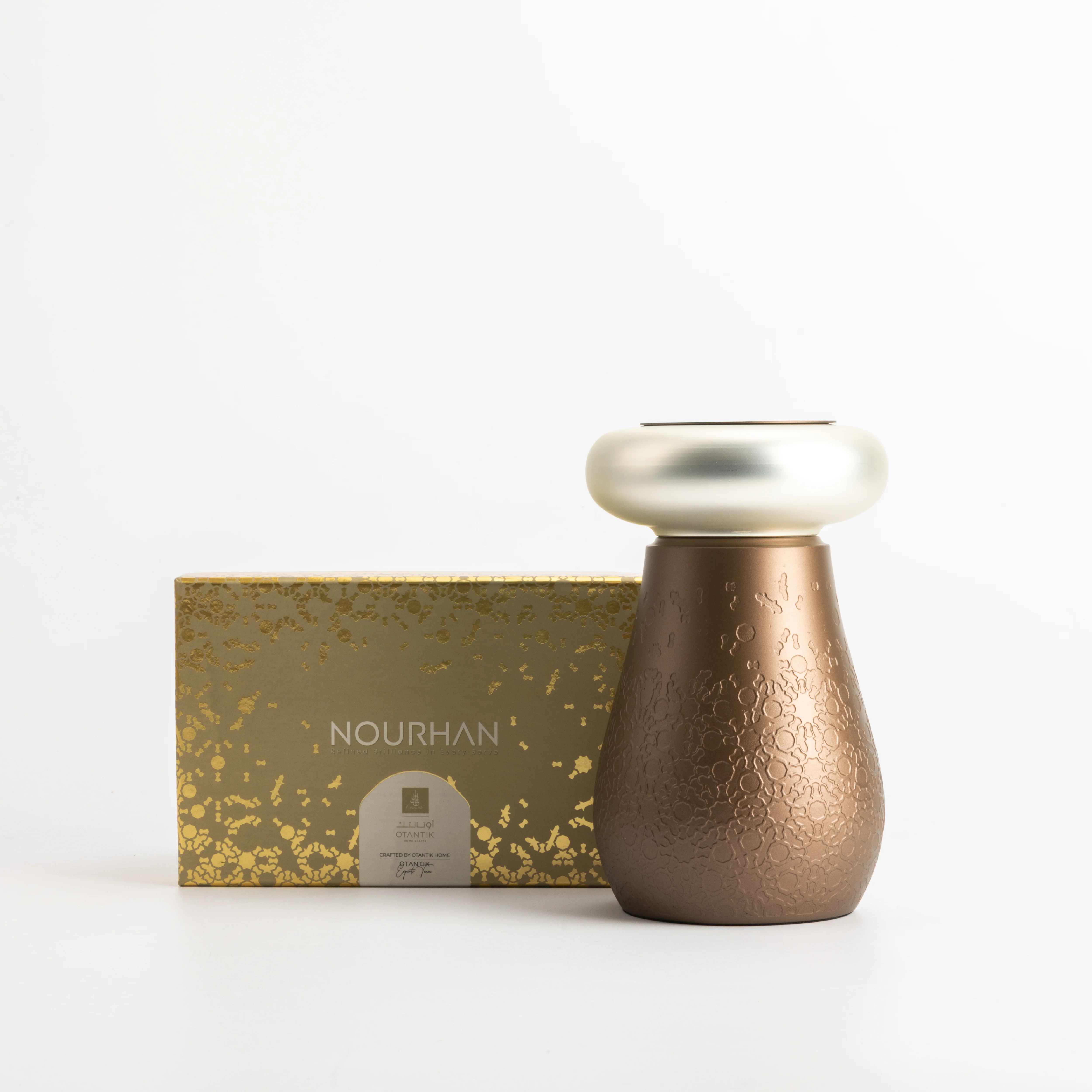 Nourhan - Incense Burner - Bronze & Silver - Image 4