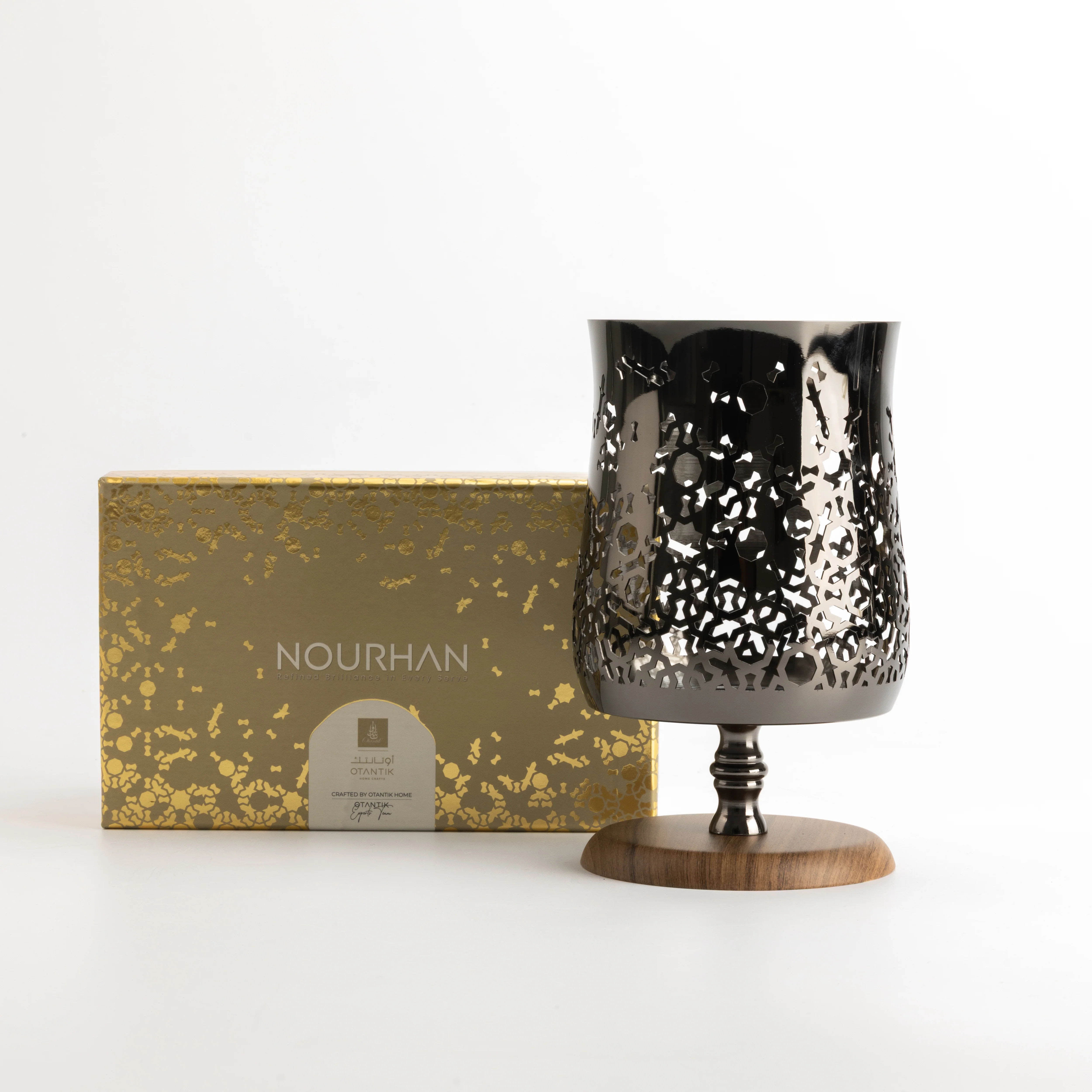 Nourhan - Large Candle Holder - Black Walnut - Image 8