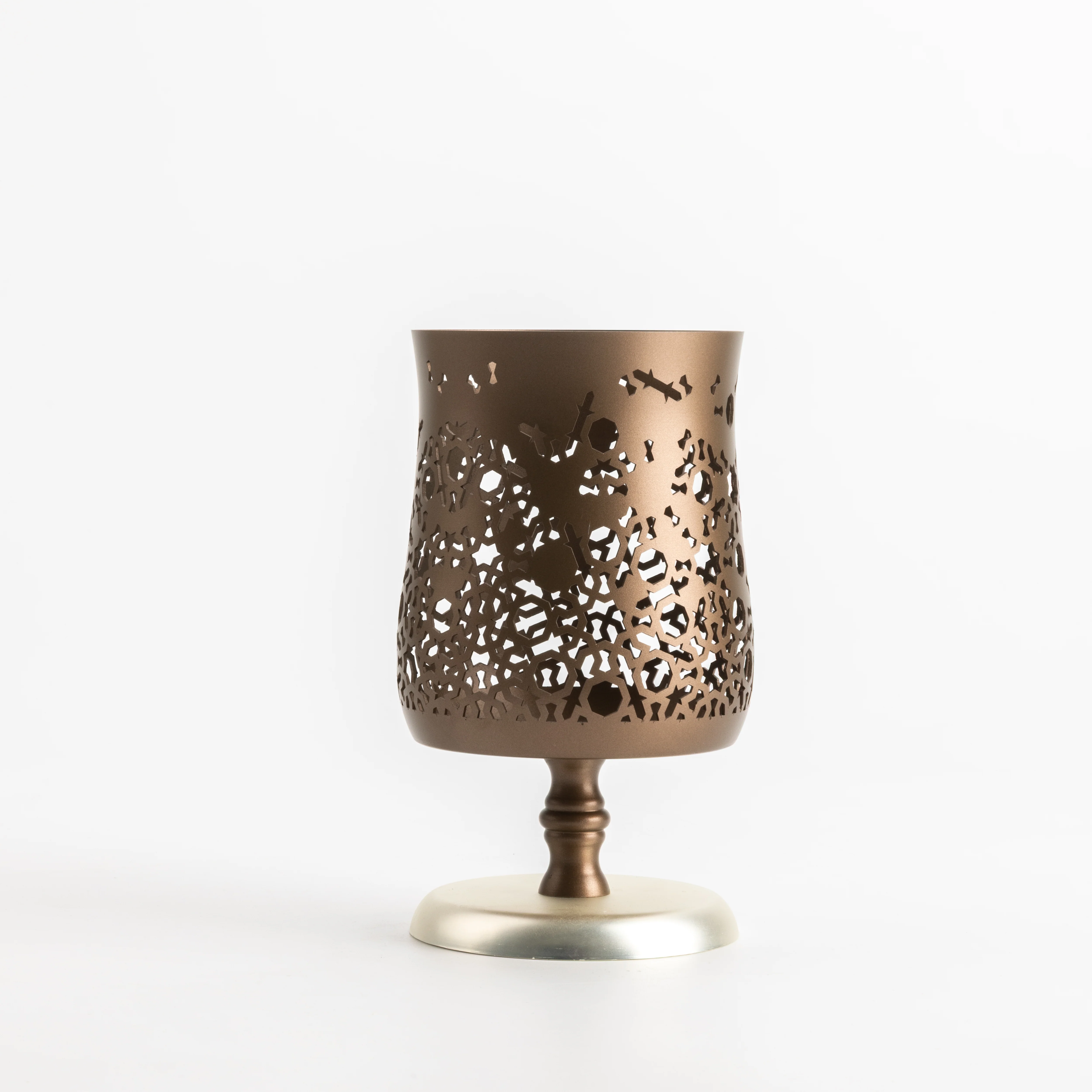 Nourhan - Large Candle Holder - Bronze & Silver - Image 7