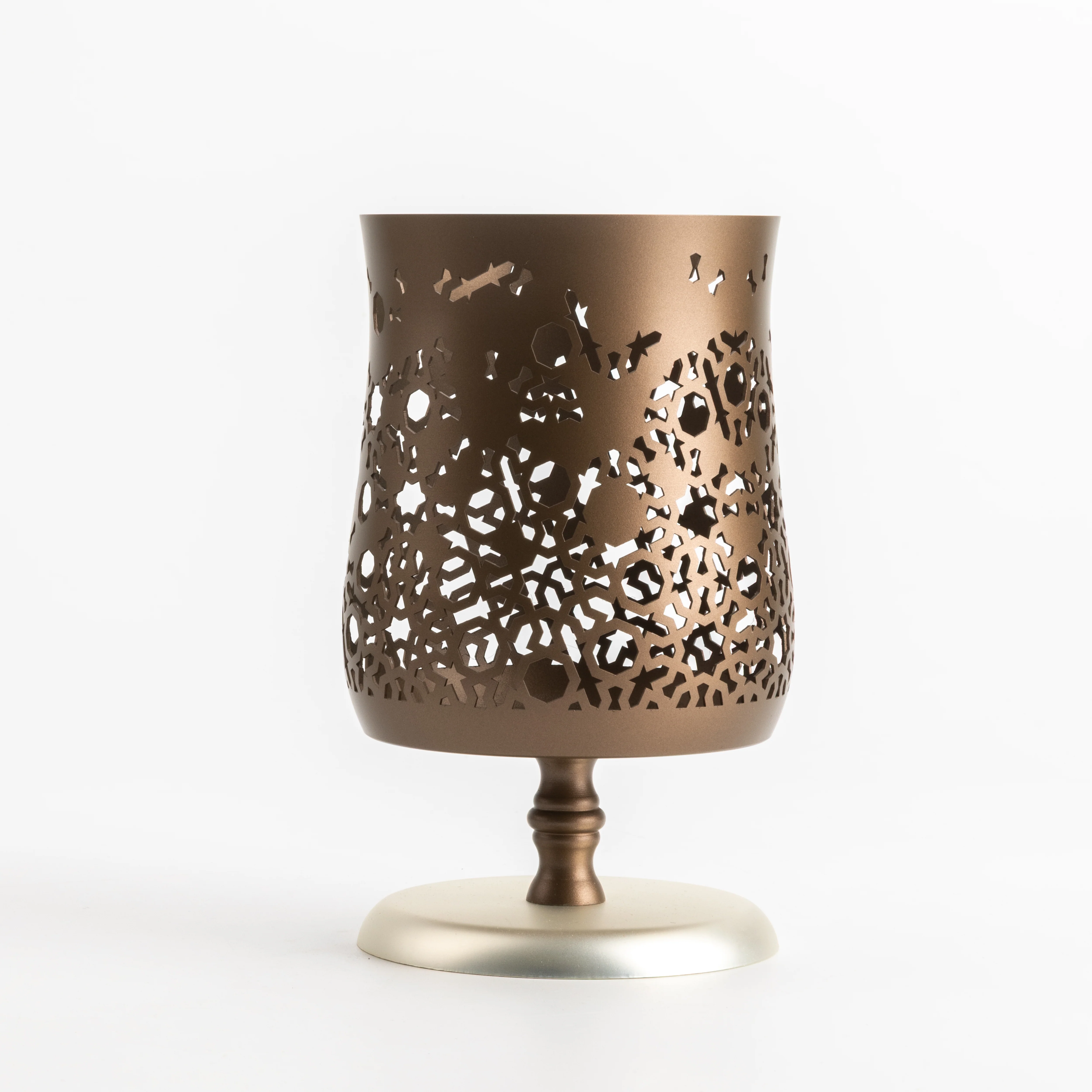 Nourhan - Large Candle Holder - Bronze & Silver - Image 8