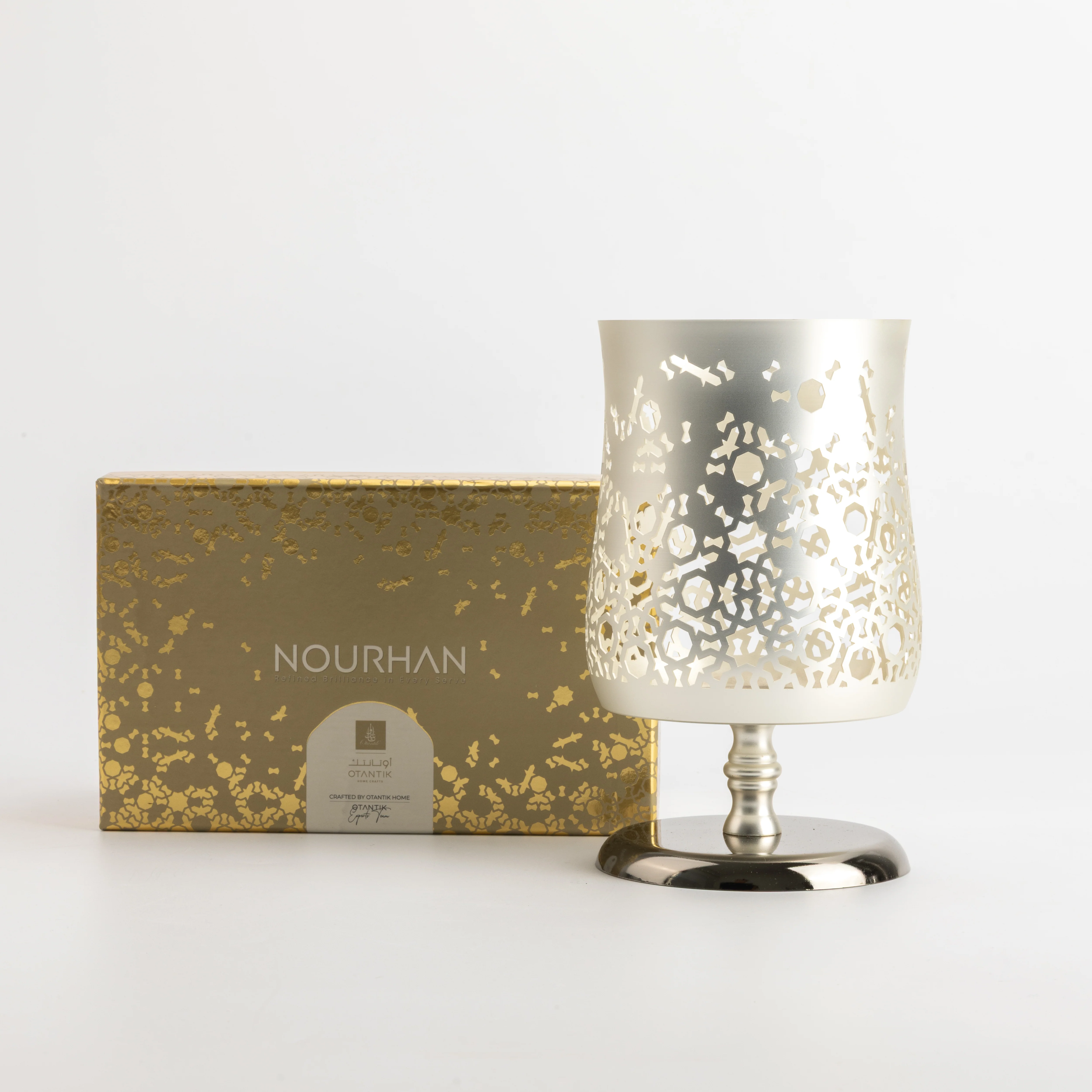 Nourhan - Large Candle Holder - Silver - Image 4
