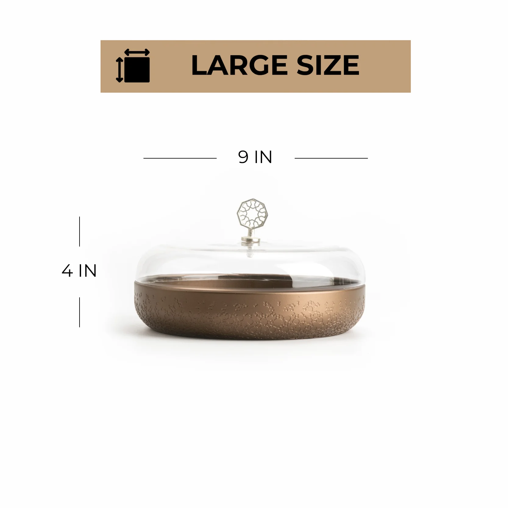 Nourhan - Large Canister - Bronze & Silver - Image 3