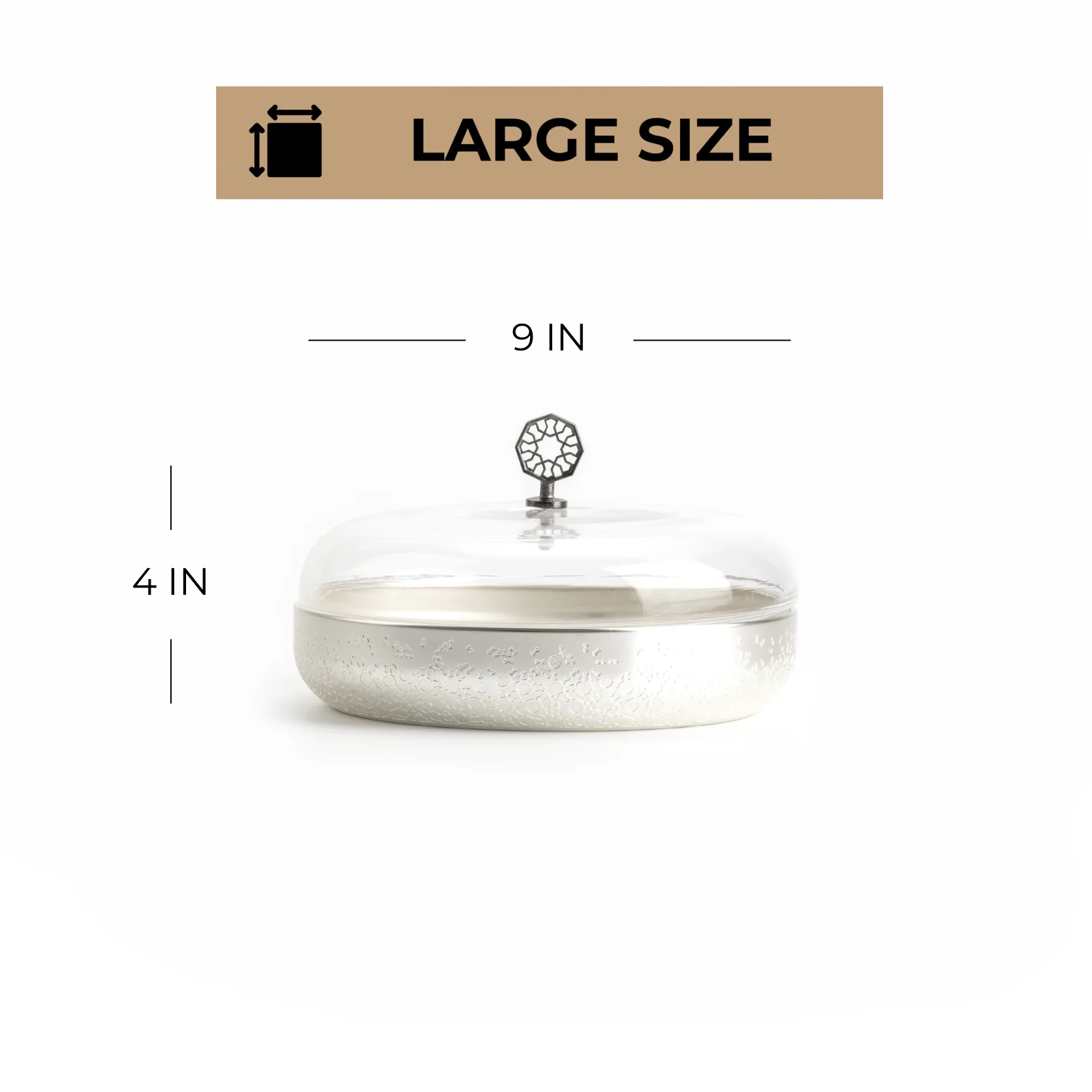 Nourhan - Large Canister - Silver - Image 3