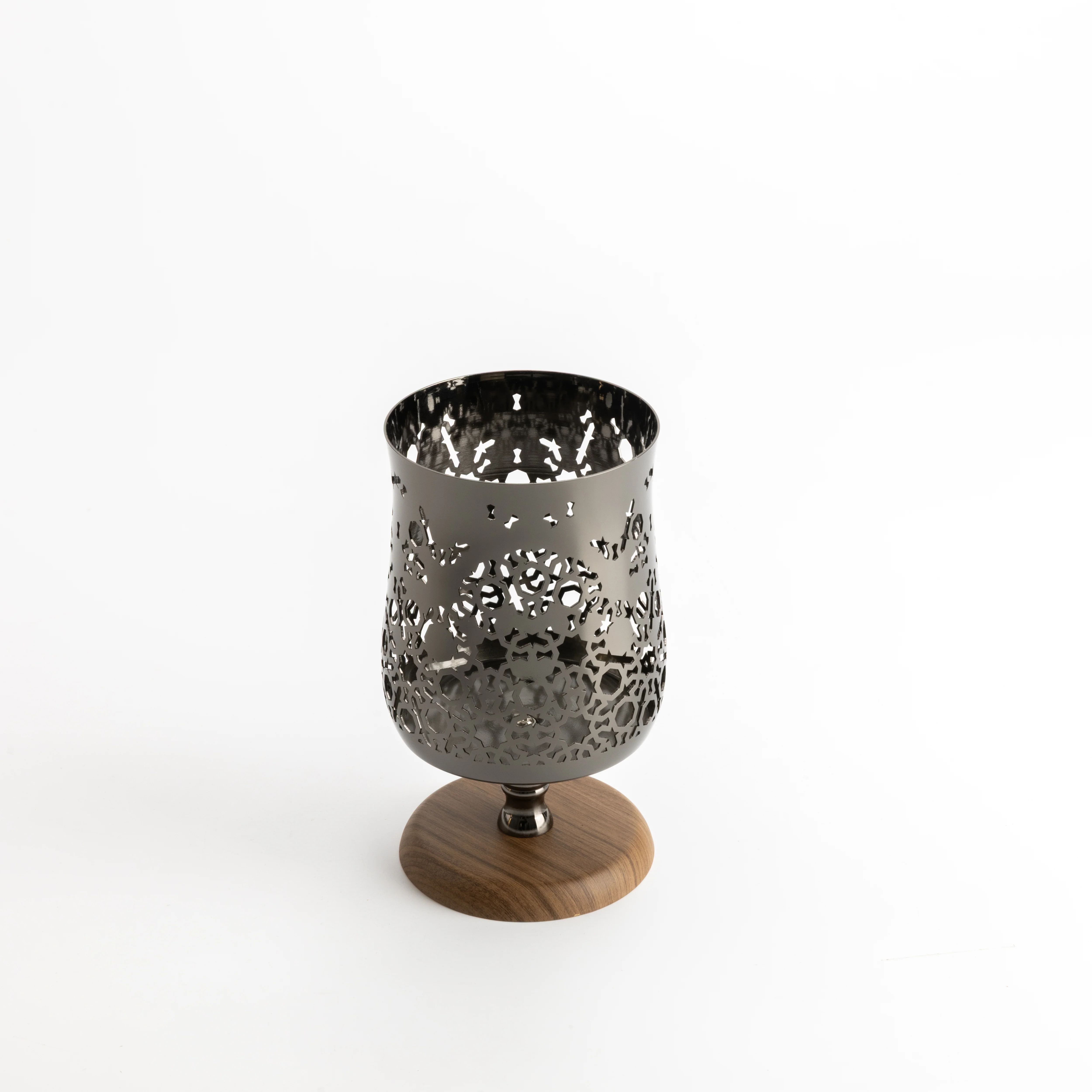 Nourhan - Medium Candle Holder - Black Walnut - Image 4