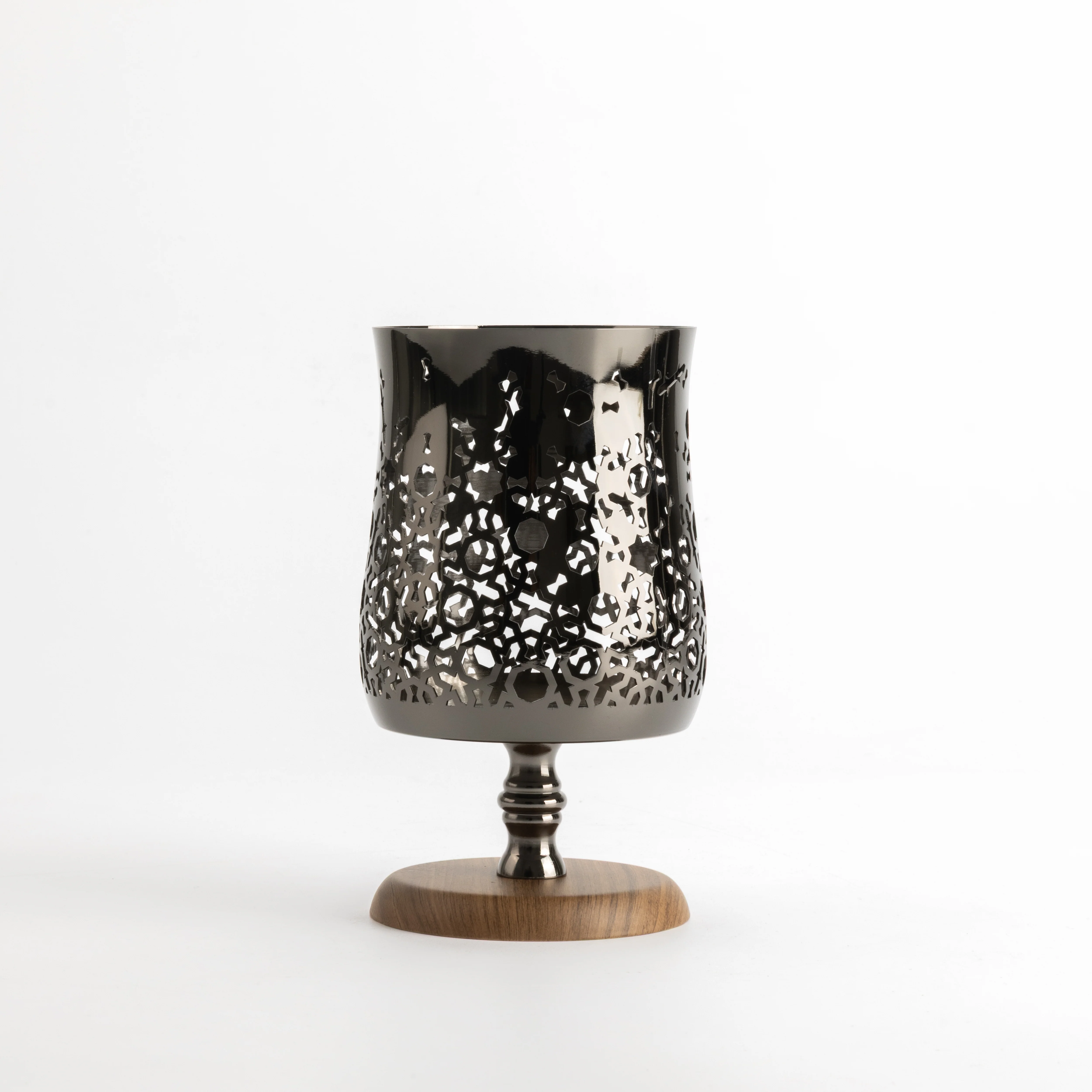 Nourhan - Medium Candle Holder - Black Walnut - Image 7