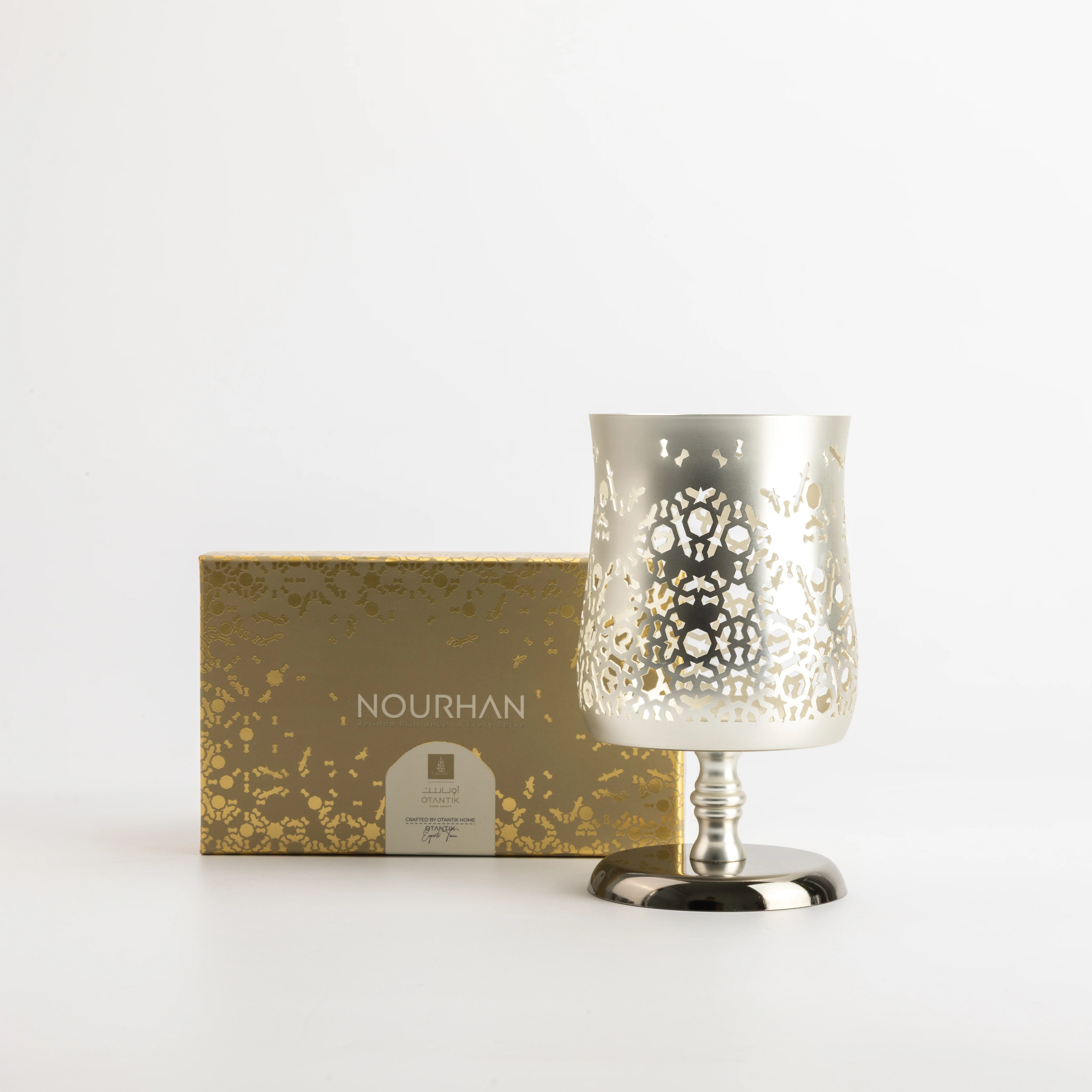 Nourhan - Medium Candle Holder - Silver - Image 7