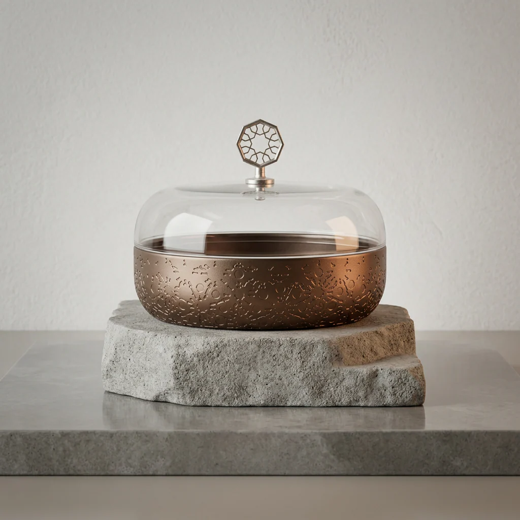 Nourhan - Medium Canister - Bronze & Silver - Image 2