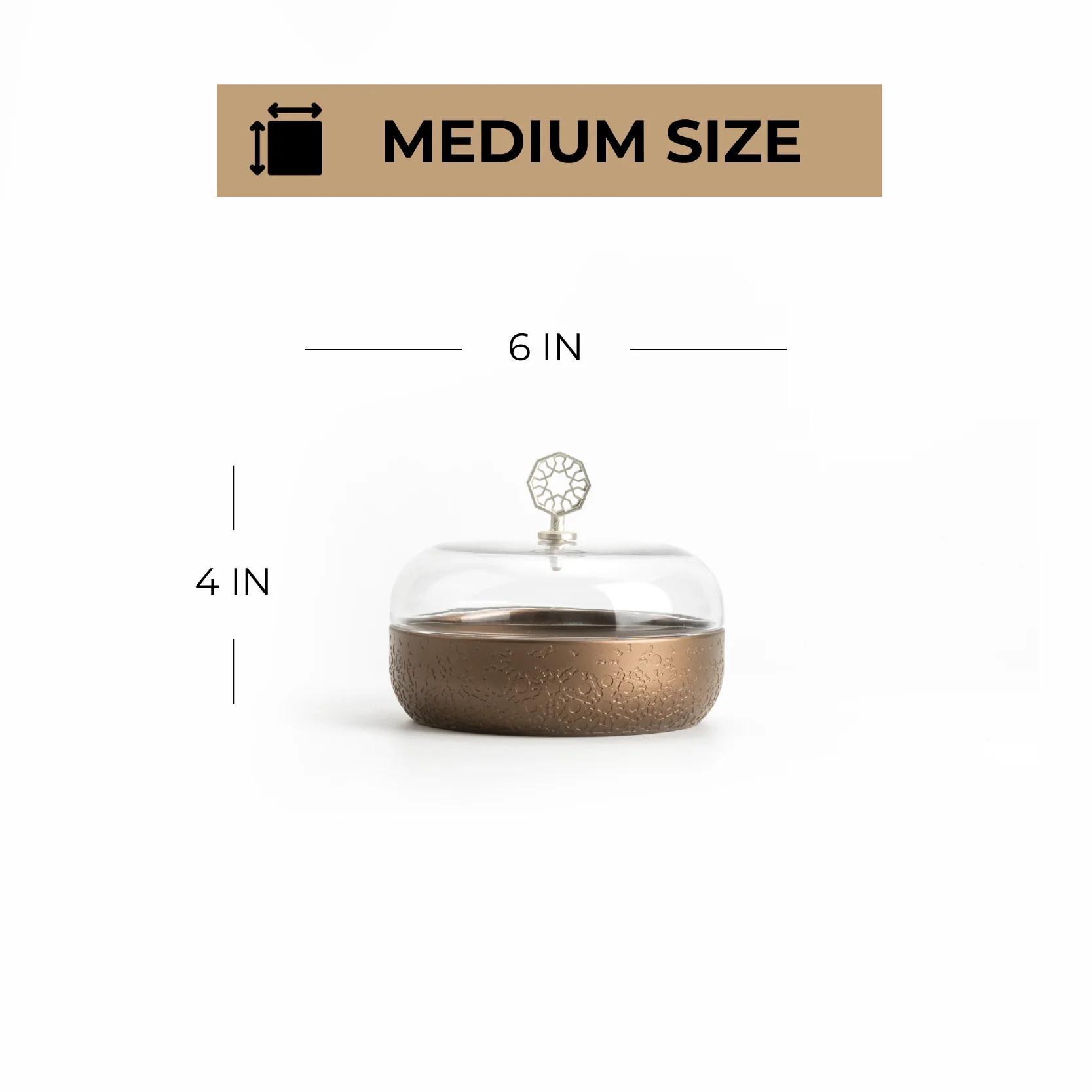 Nourhan - Medium Canister - Bronze & Silver - Image 4