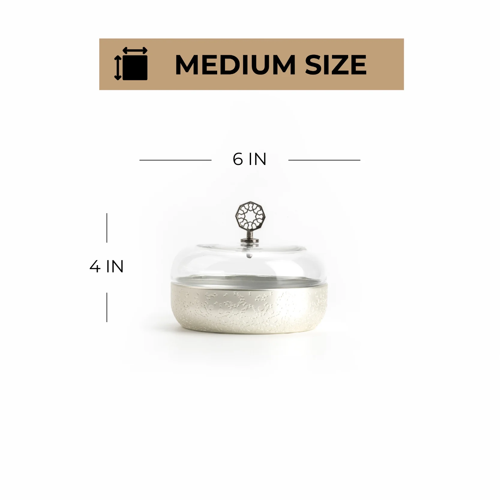 Nourhan - Medium Canister - Silver - Image 5