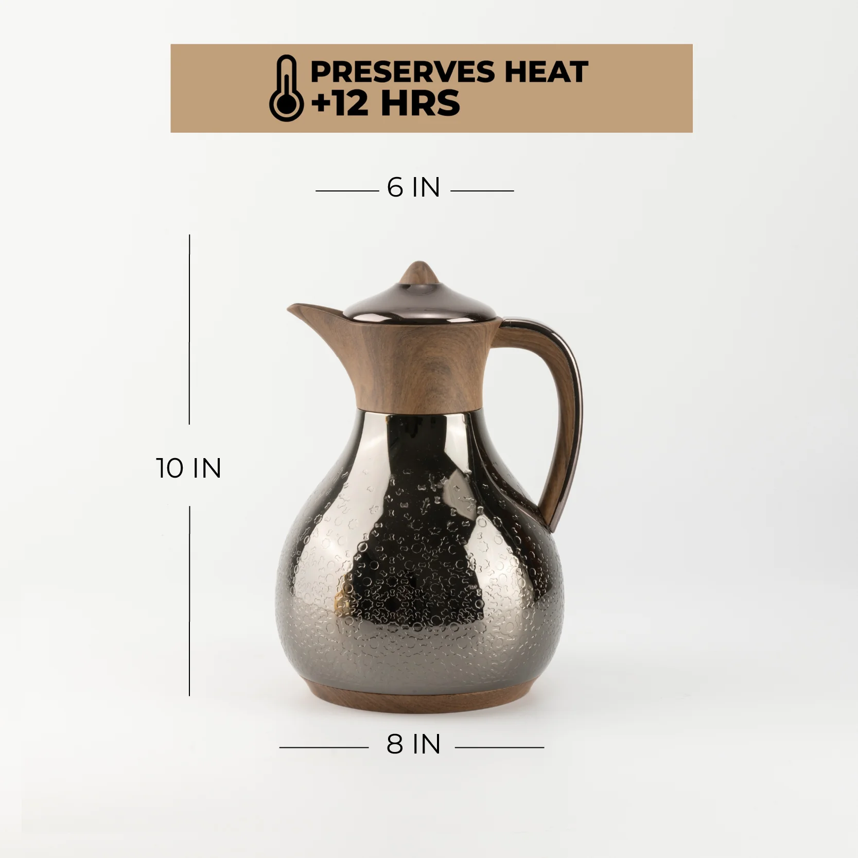 Nourhan - Vacuum Flask/Thermos - Black Walnut - Image 6
