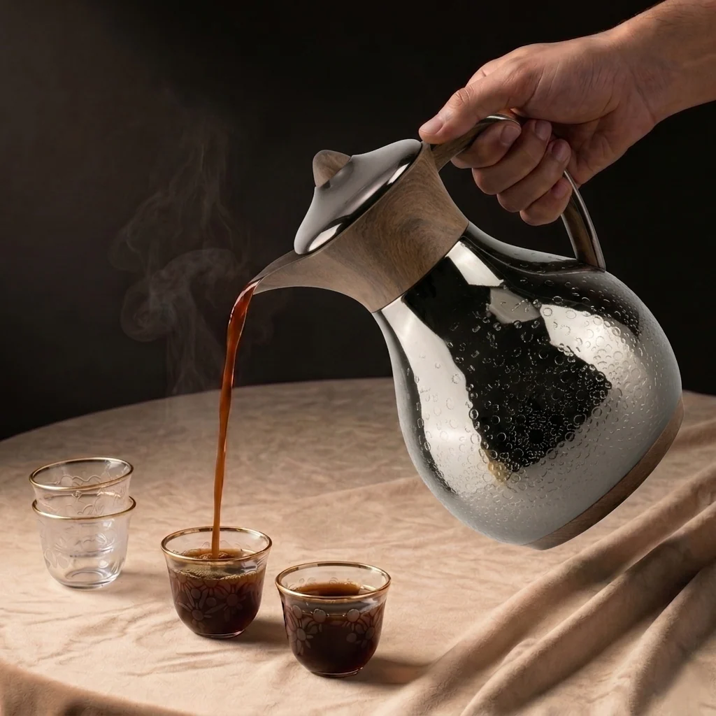 Nourhan - Vacuum Flask/Thermos - Black Walnut - Image 8