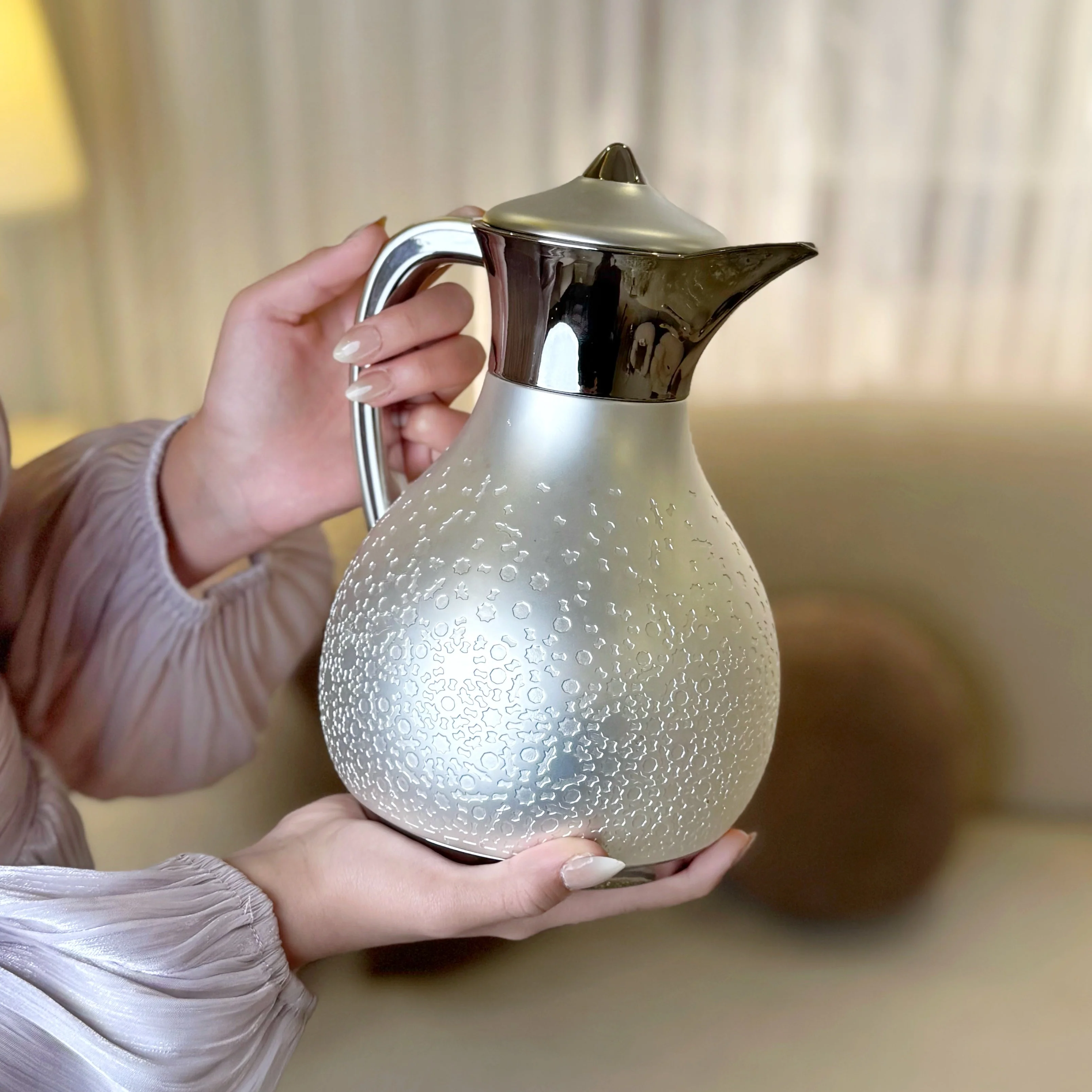 Nourhan - Vacuum Flask/Thermos - Silver - Image 3