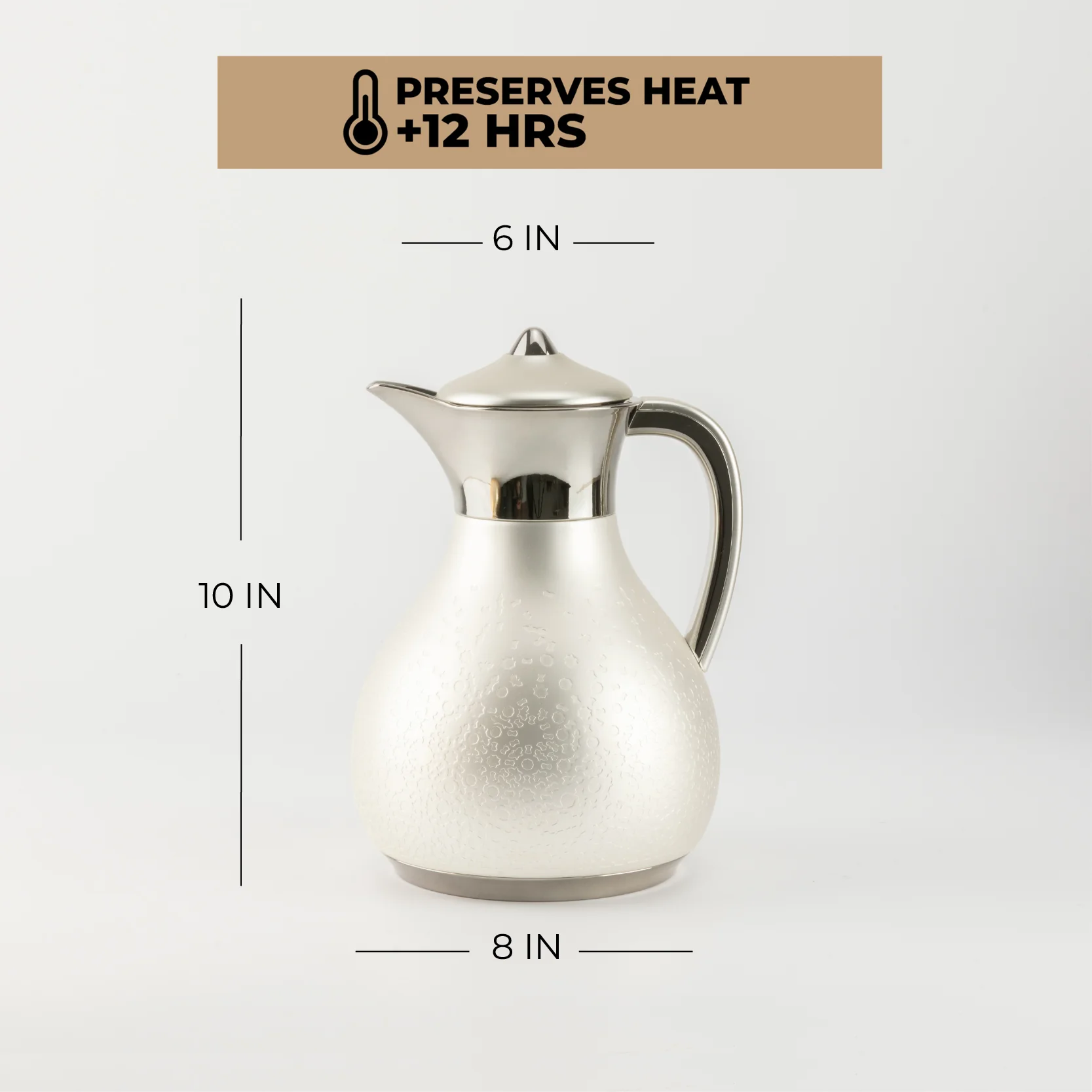 Nourhan - Vacuum Flask/Thermos - Silver - Image 6