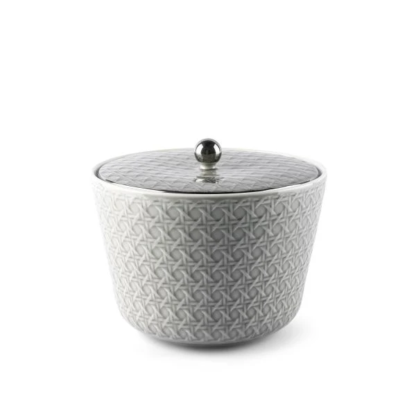 Rattan- Large Date Bowl- Grey & Silver - Image 3