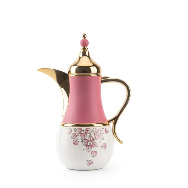 Stylish Lilac - Thermos/Vacuum Flask - Pink & Gold - Image 5