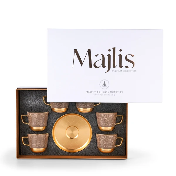 Luxury Majlis - Cappuccino Cups - Brown - Image 2