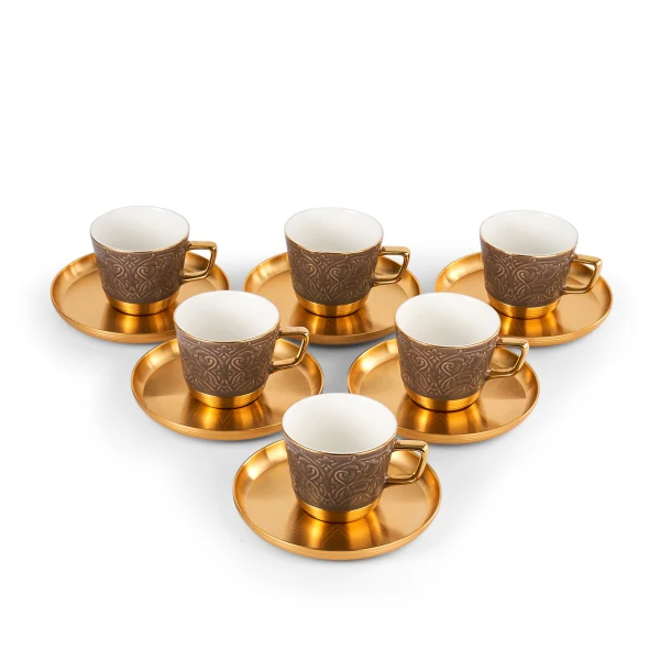 Luxury Majlis - Cappuccino Cups - Brown - Image 3