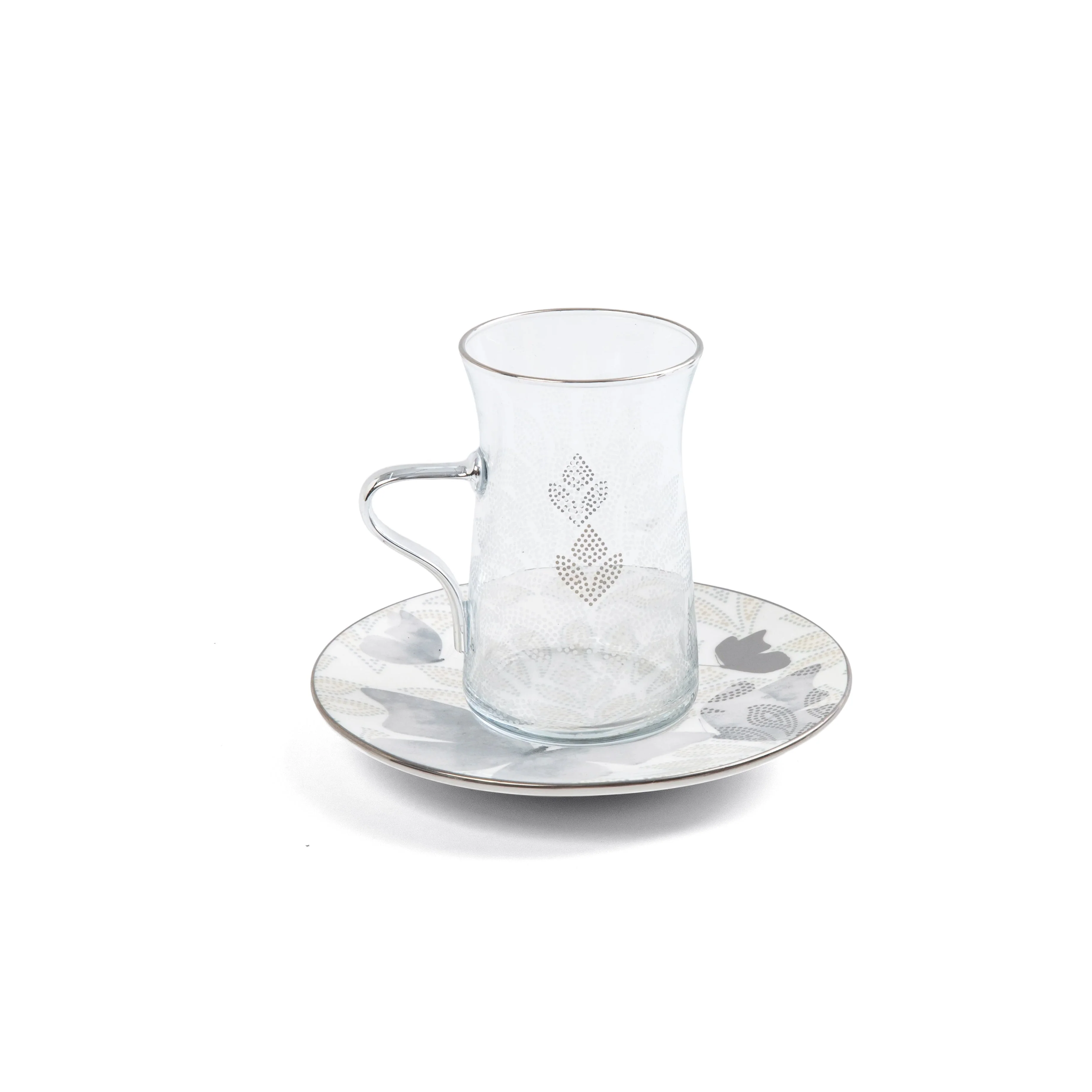 Veloura - Tea Set (19-Pc) - Grey & Silver - Image 4