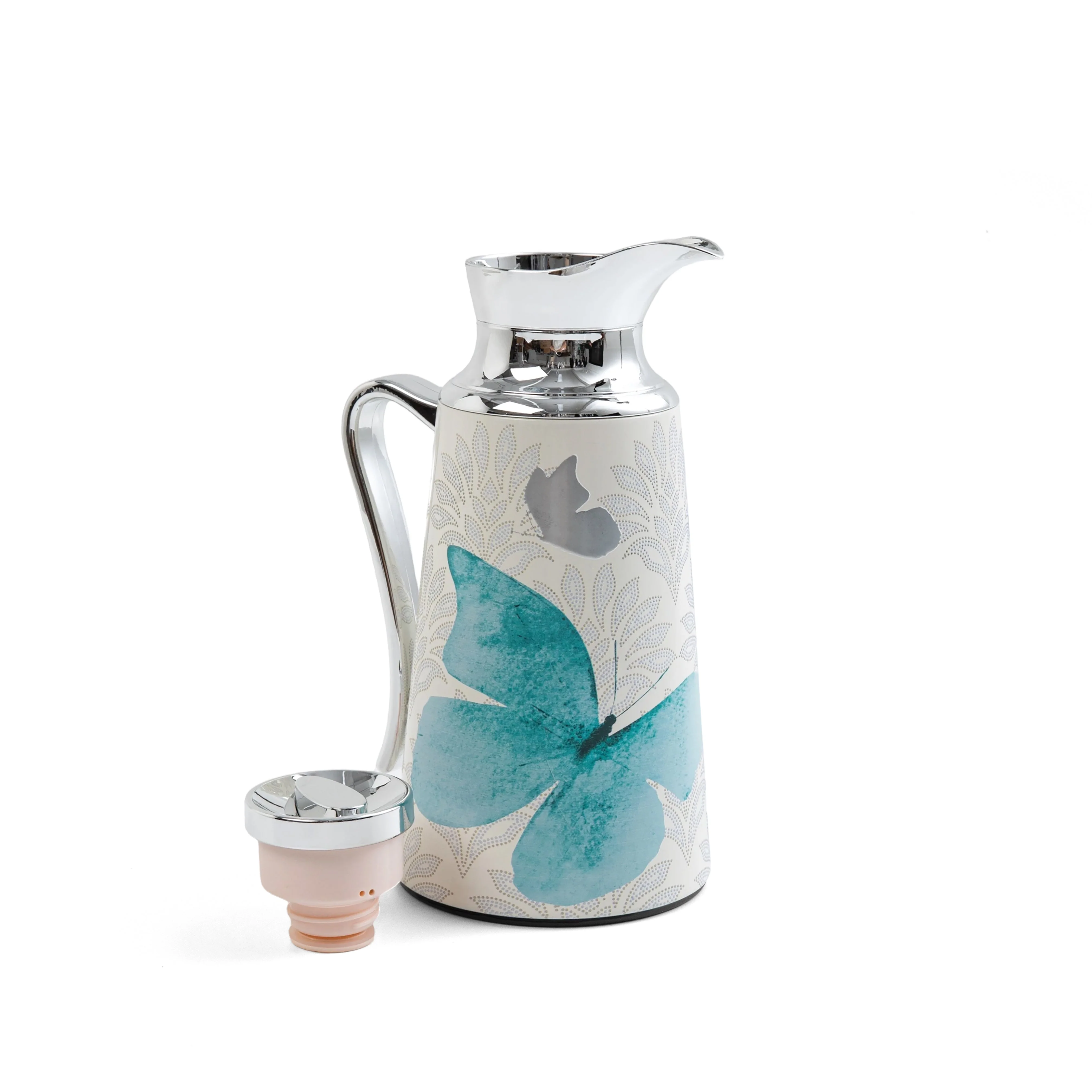 Veloura - Vacuum Flask / Thermos - Blue & Silver - Image 5