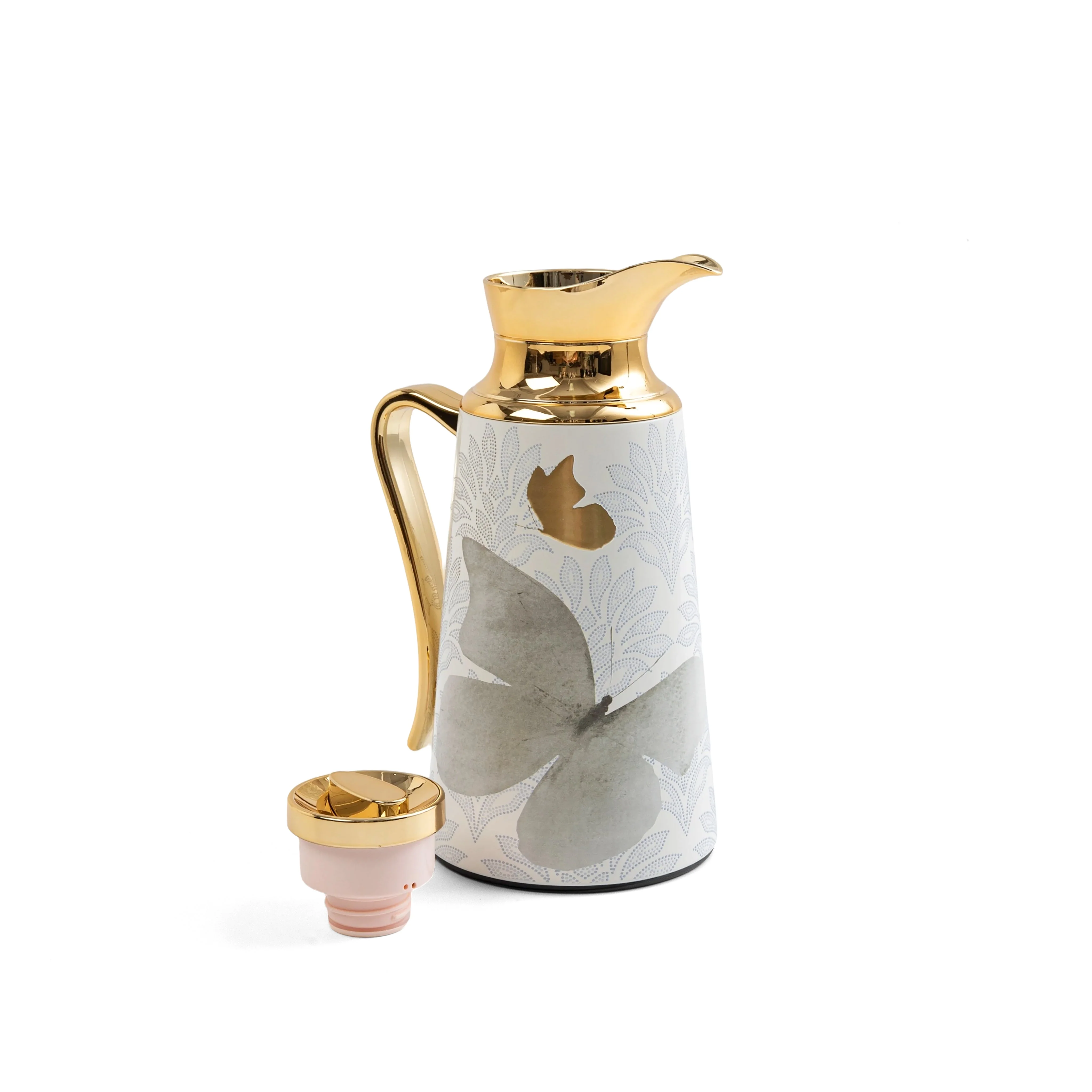 Veloura - Vacuum Flask / Thermos - Brown & Gold - Image 5