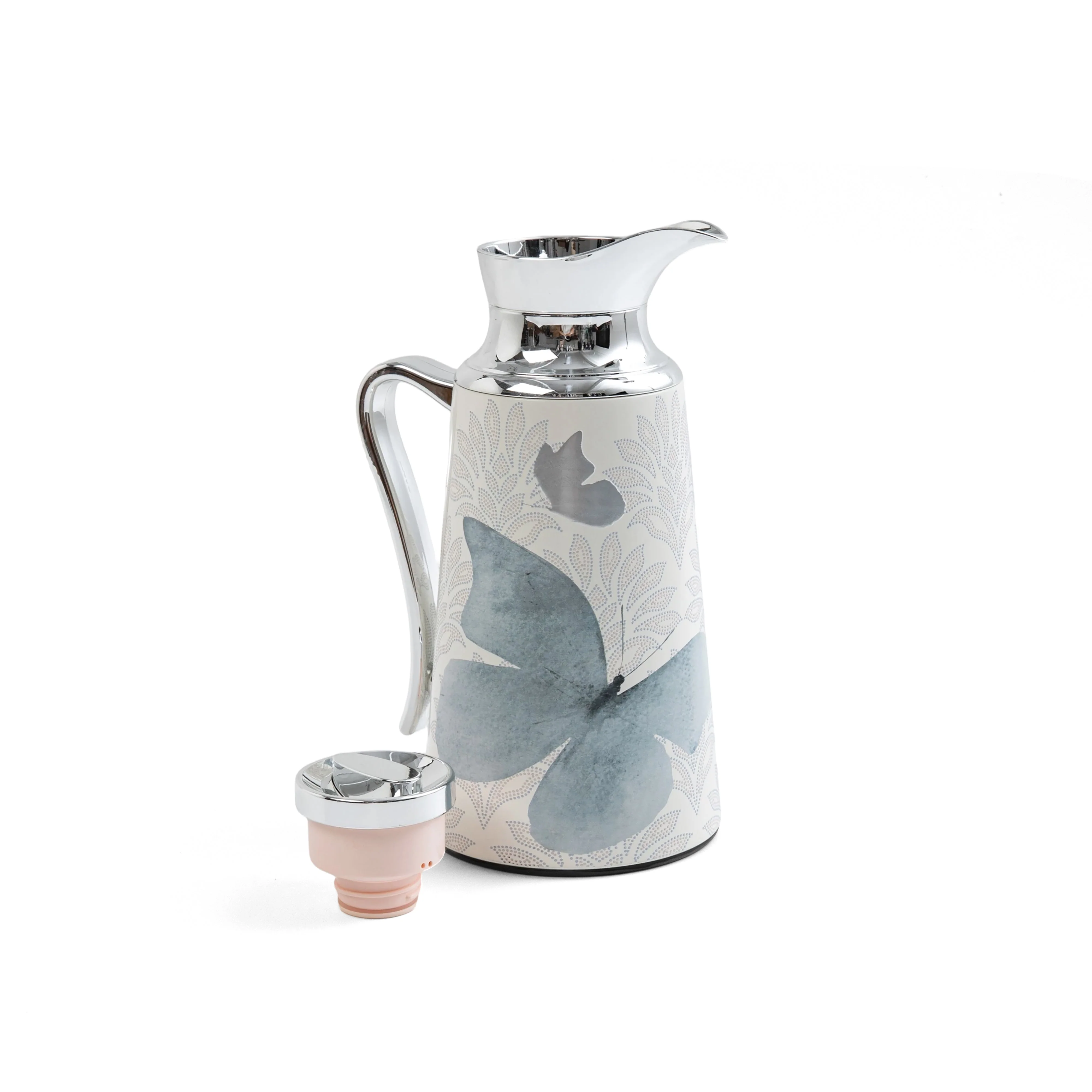 Veloura - Vacuum Flask / Thermos - Grey & Silver - Image 5